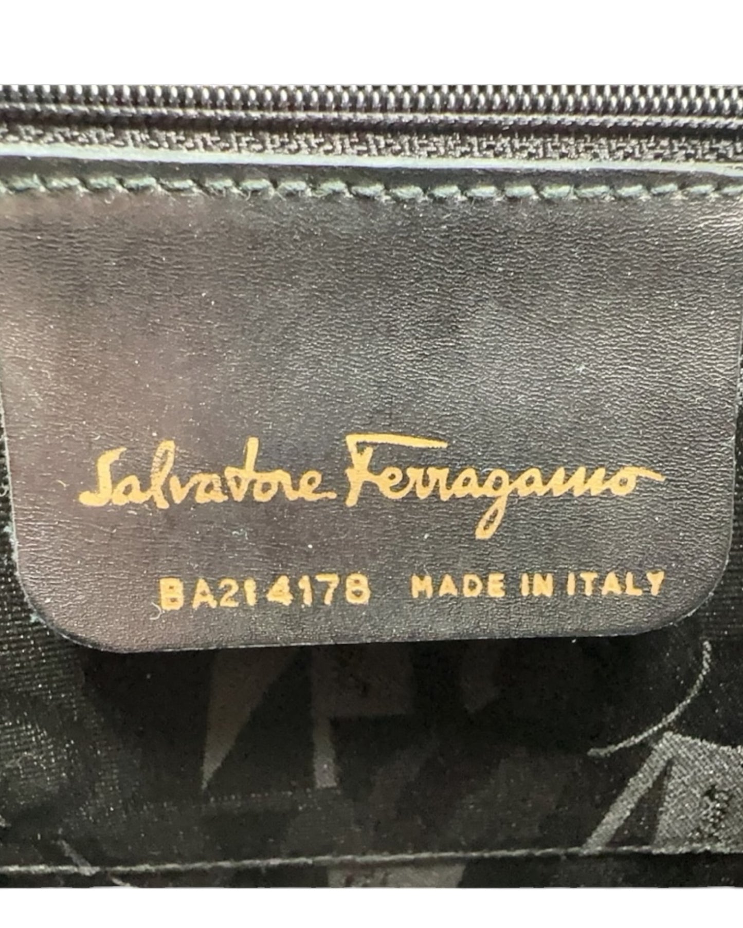 Salvatore Ferragamo Vara Bow Black Leather Handbag