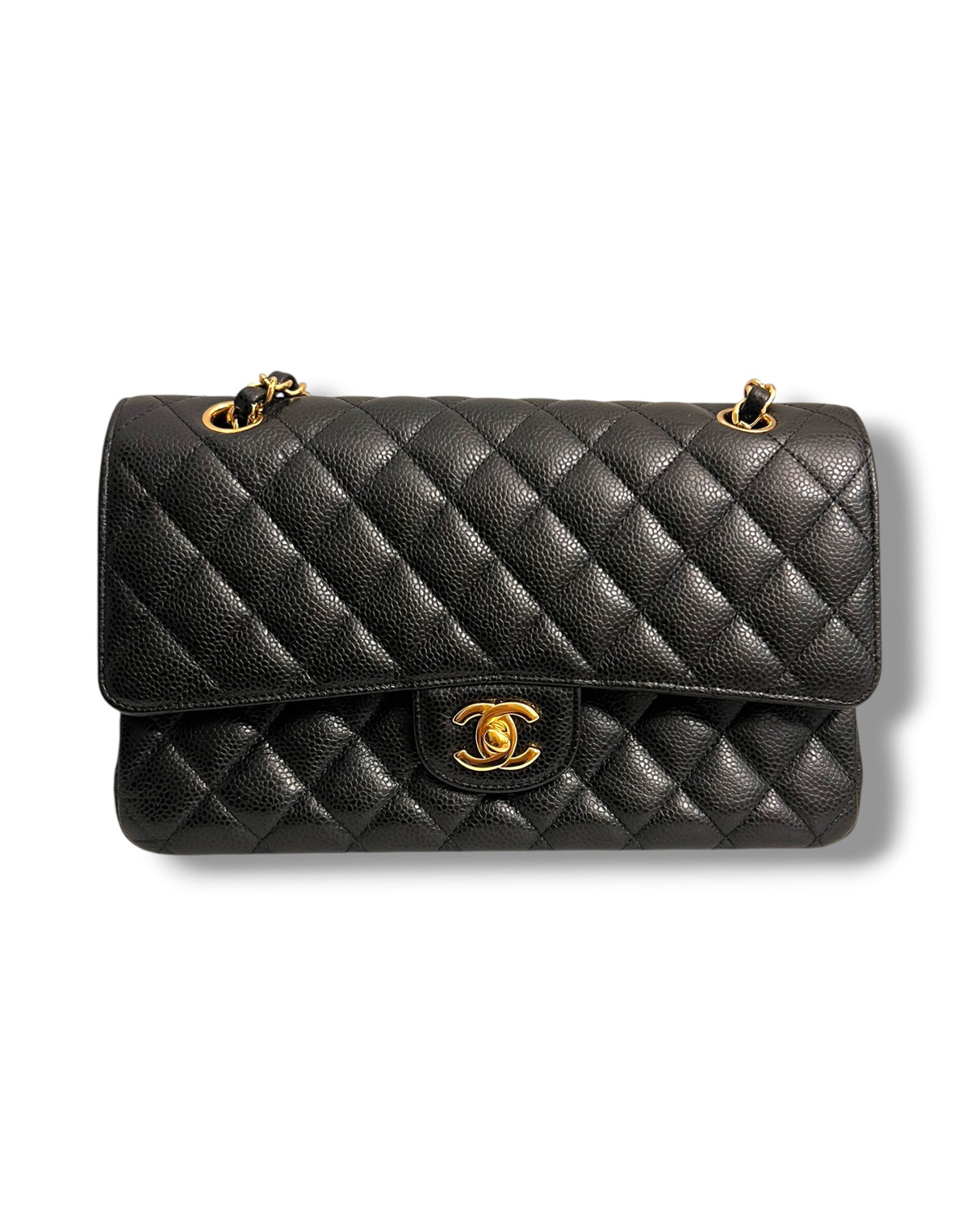 Chanel Classic Medium Flap Bag – Caviar Leather, Gold Hardware | Pre-Owned