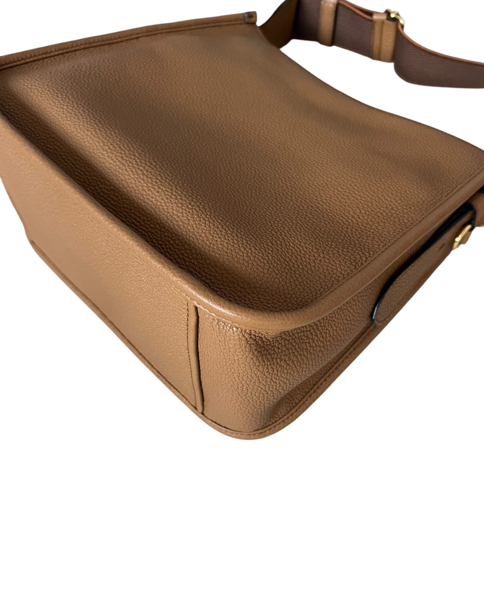 Prada Medium Leather Shoulder Bag - Tan - The Luxury Savvy