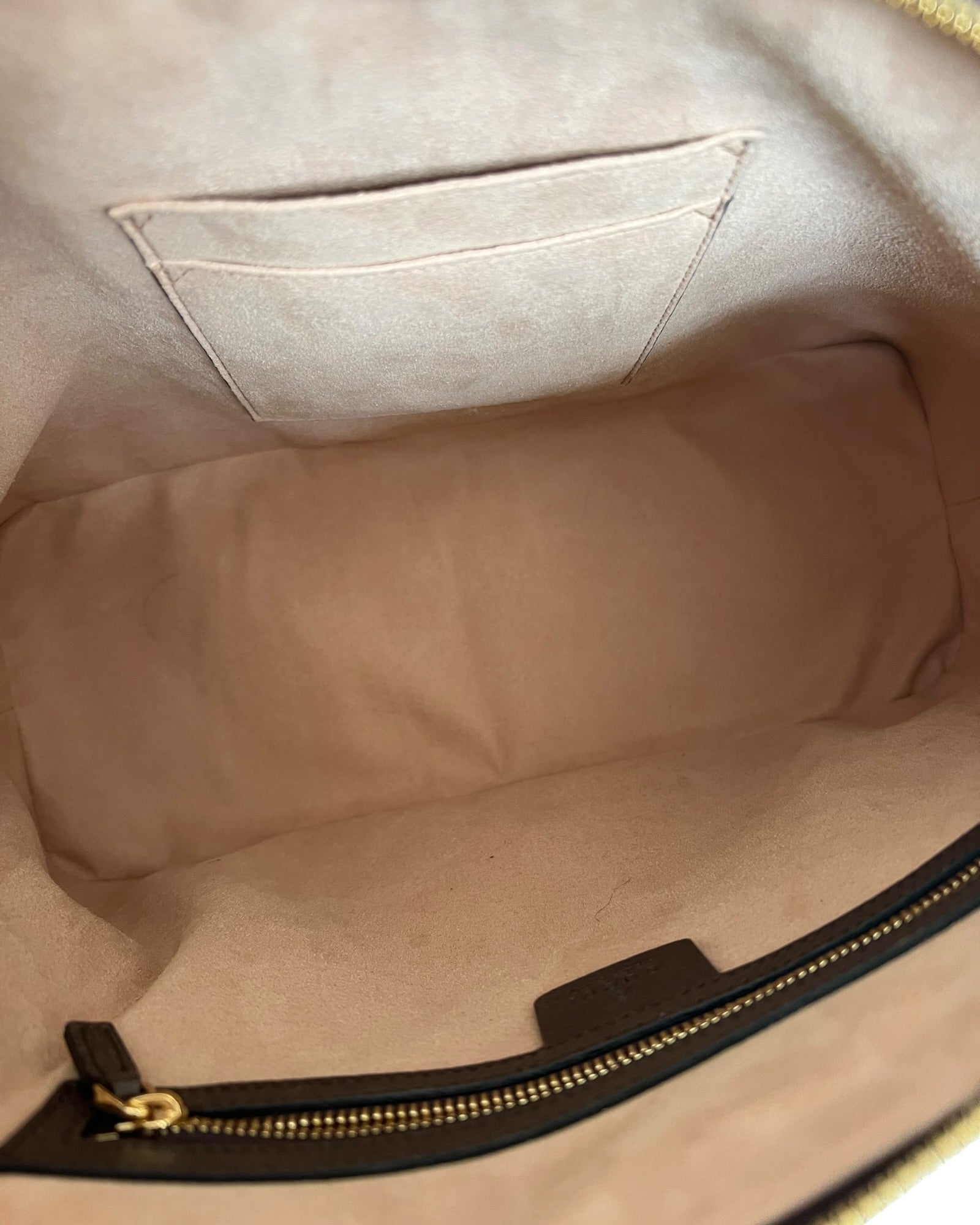 Gucci Ophidia GG Supreme Medium Top Handle Bag Beige Canvas & Brown Leather - The Luxury Savvy