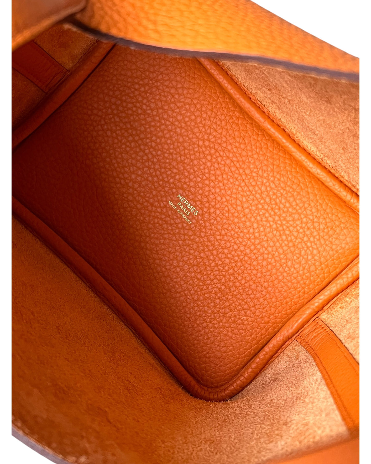 Hermès Picotin 18 Orange H Taurillon Clemence Gold Hardware