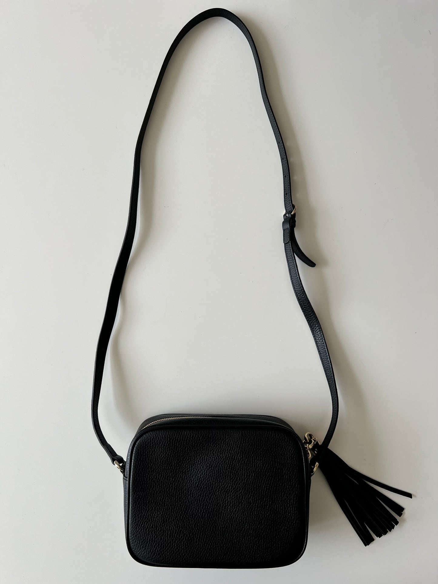 Gucci Soho Disco Crossbody Bag – Black Pebbled Leather