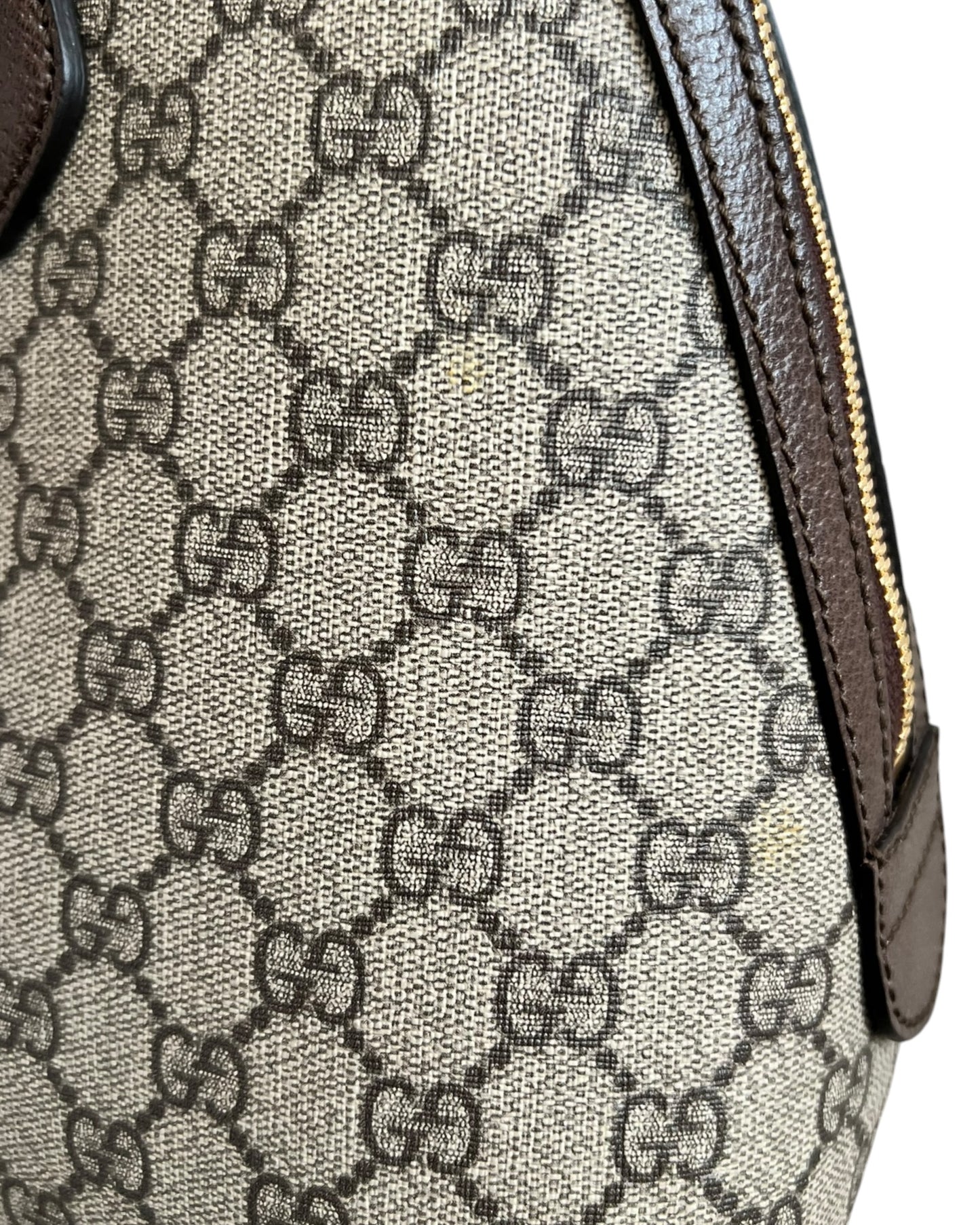 Gucci Ophidia GG Supreme Medium Top Handle Bag Beige Canvas & Brown Leather - The Luxury Savvy