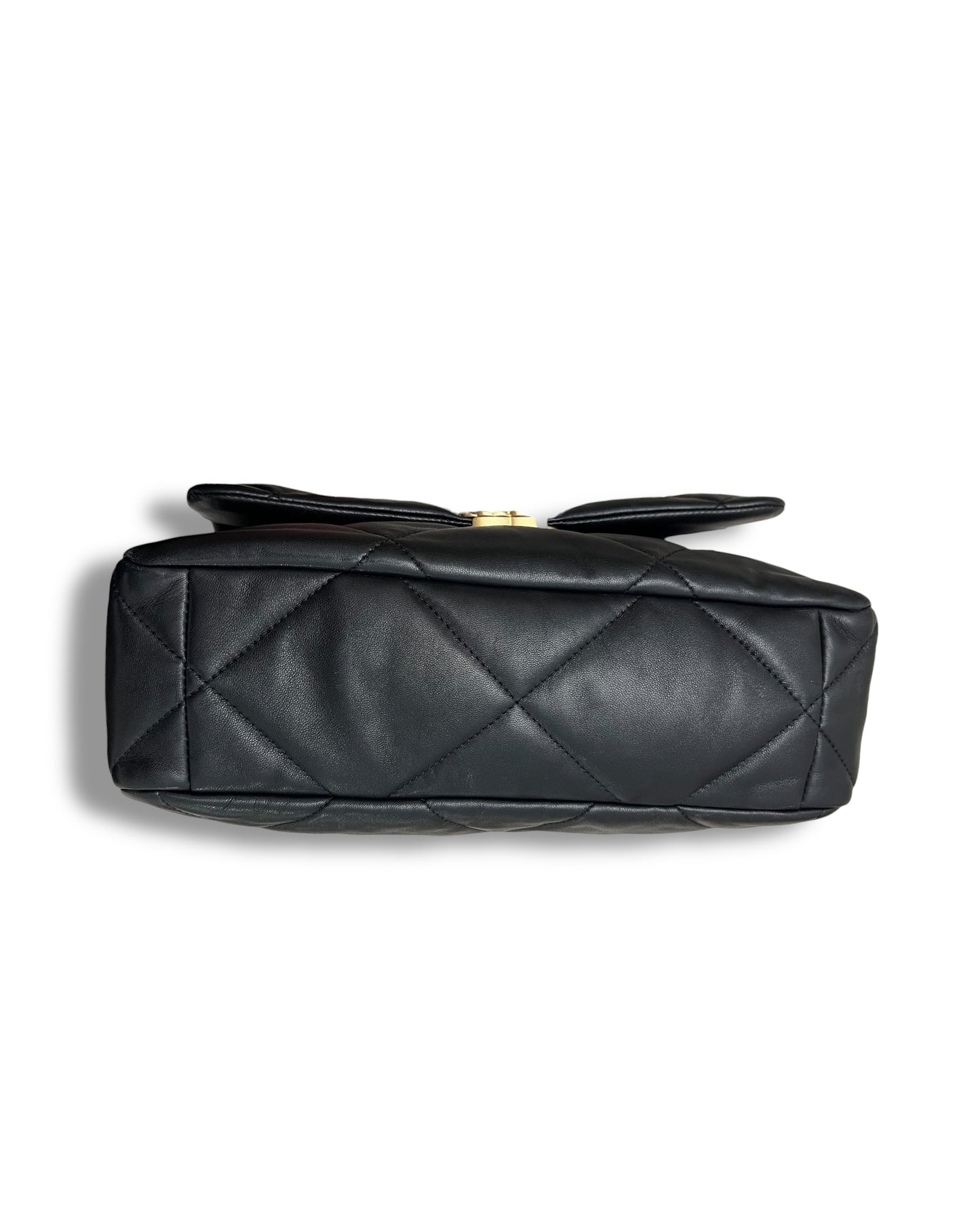 Chanel 19 Large Flap Bag – Black Lambskin, Mixed Hardware – (22P Collection)