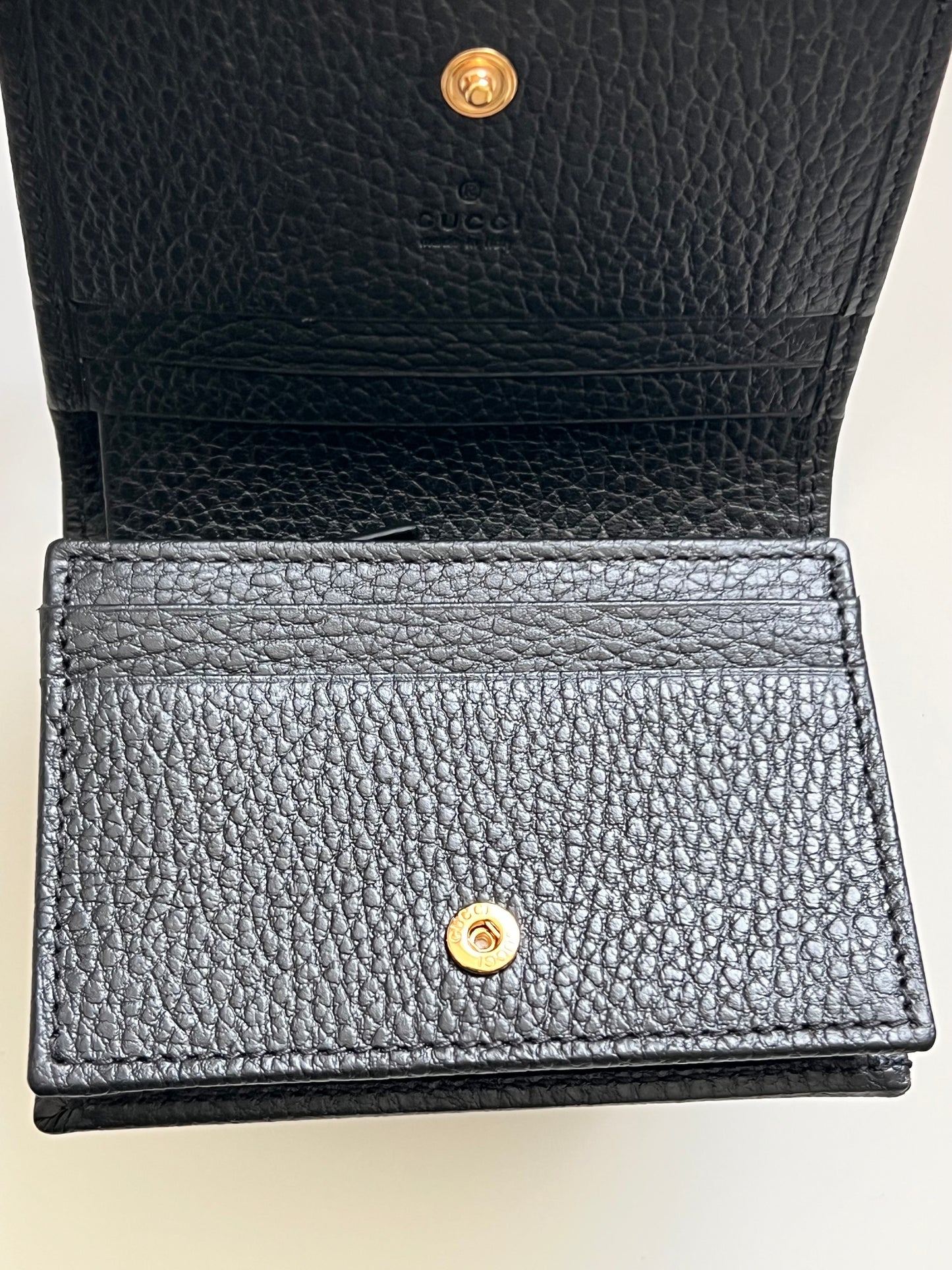Gucci Marmont Wallet – Black Leather