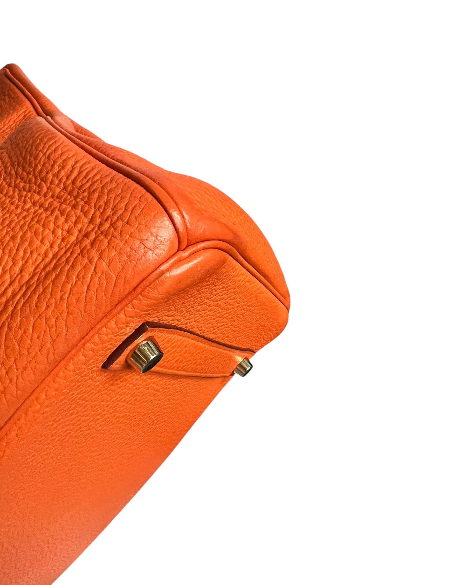 Hermès Birkin 35 Orange Clemence Leather | Very Good Pre-Owned Condition - The Luxury Savvy