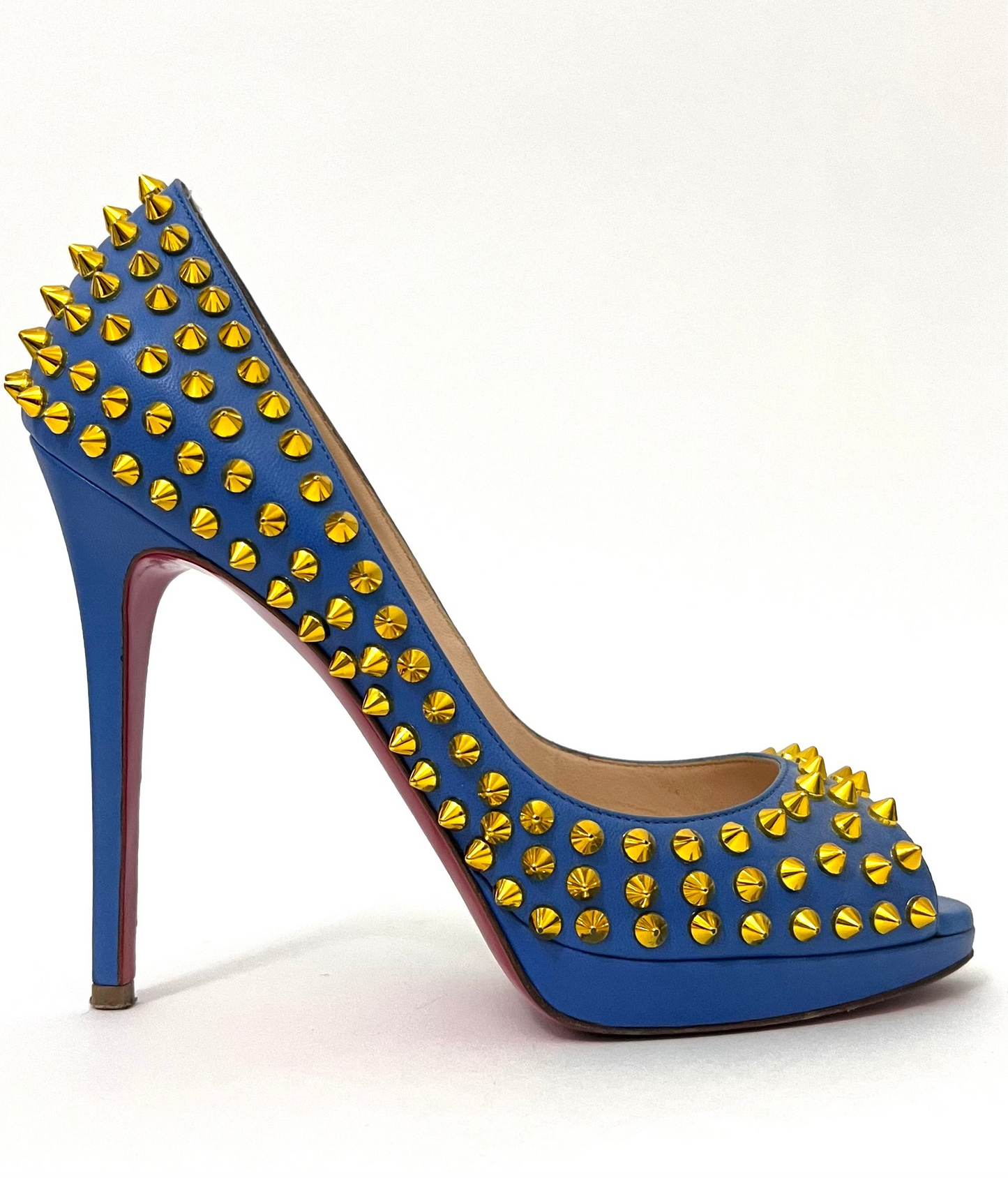 CHRISTIAN LOUBOUTIN PEEP-TOE PUMPS - The Luxury Savvy