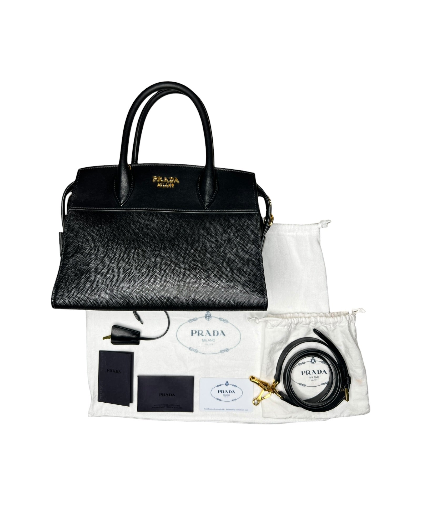 Prada Saffiano City Tote Bag – Black (Nero) - The Luxury Savvy