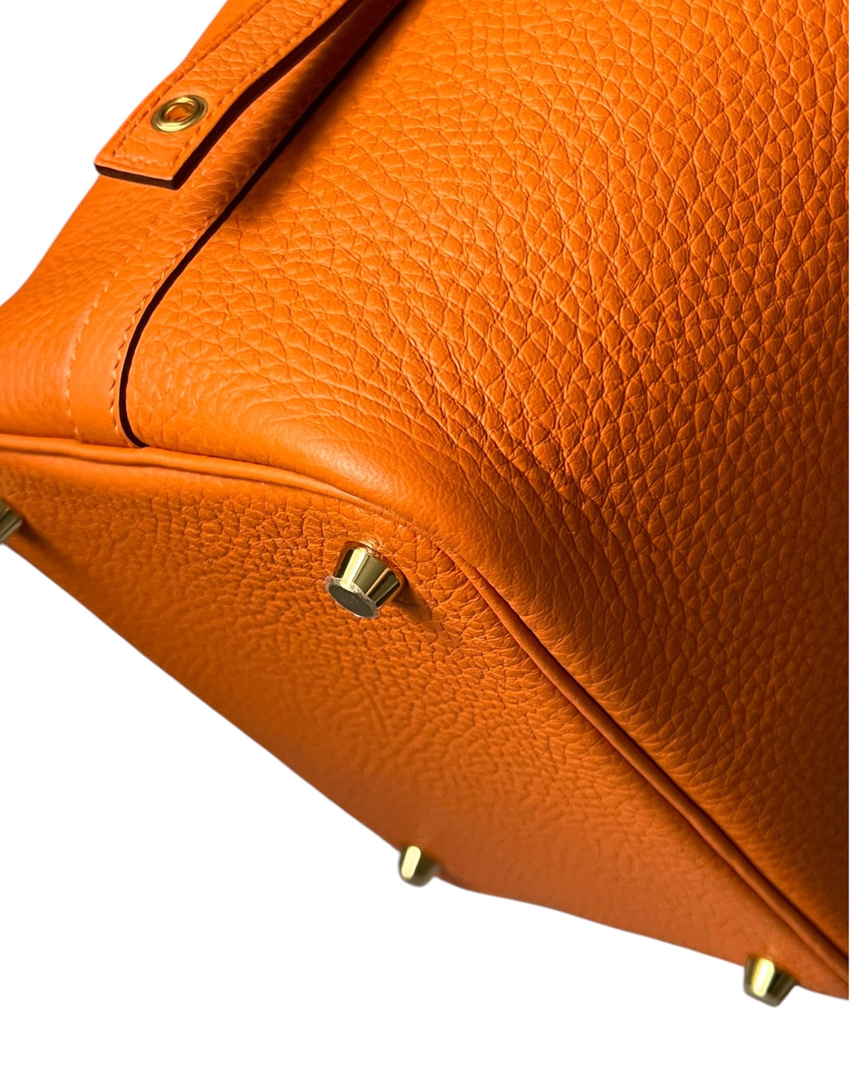 Hermès Picotin 18 Orange H Taurillon Clemence Gold Hardware