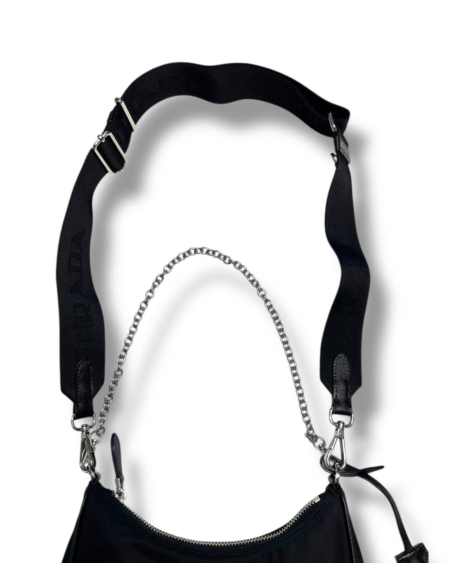 Prada Re-Edition 2005 Re-Nylon Shoulder Bag Black (Pre-Owned) - The Luxury Savvy