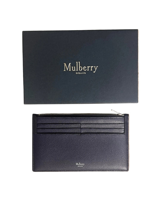 Mulberry Document Holder | Navy Blue | Leather