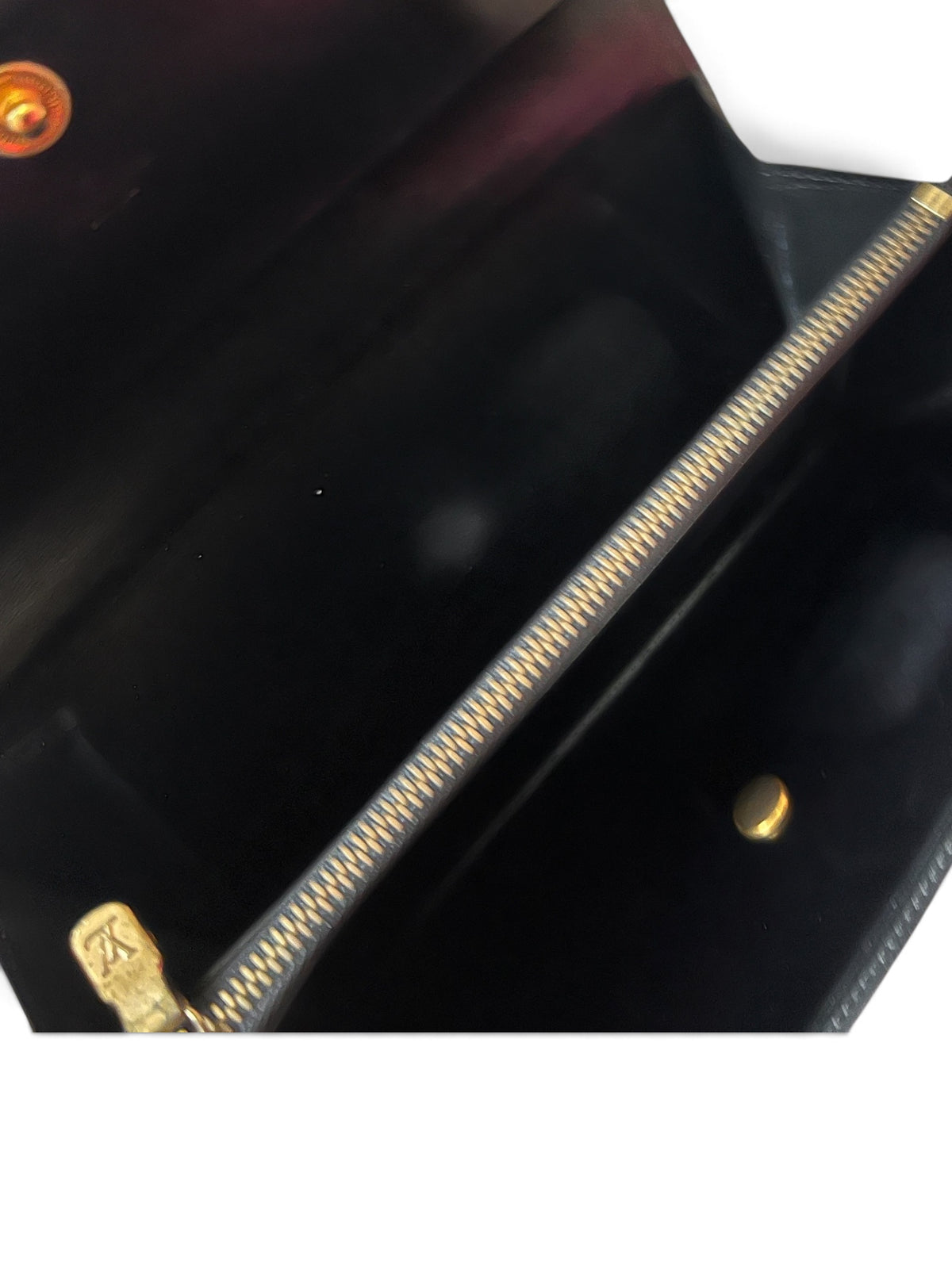Louis Vuitton Vintage Ladies Wallet with Flip Closure & Zip Coin Section – Black Épi Leather