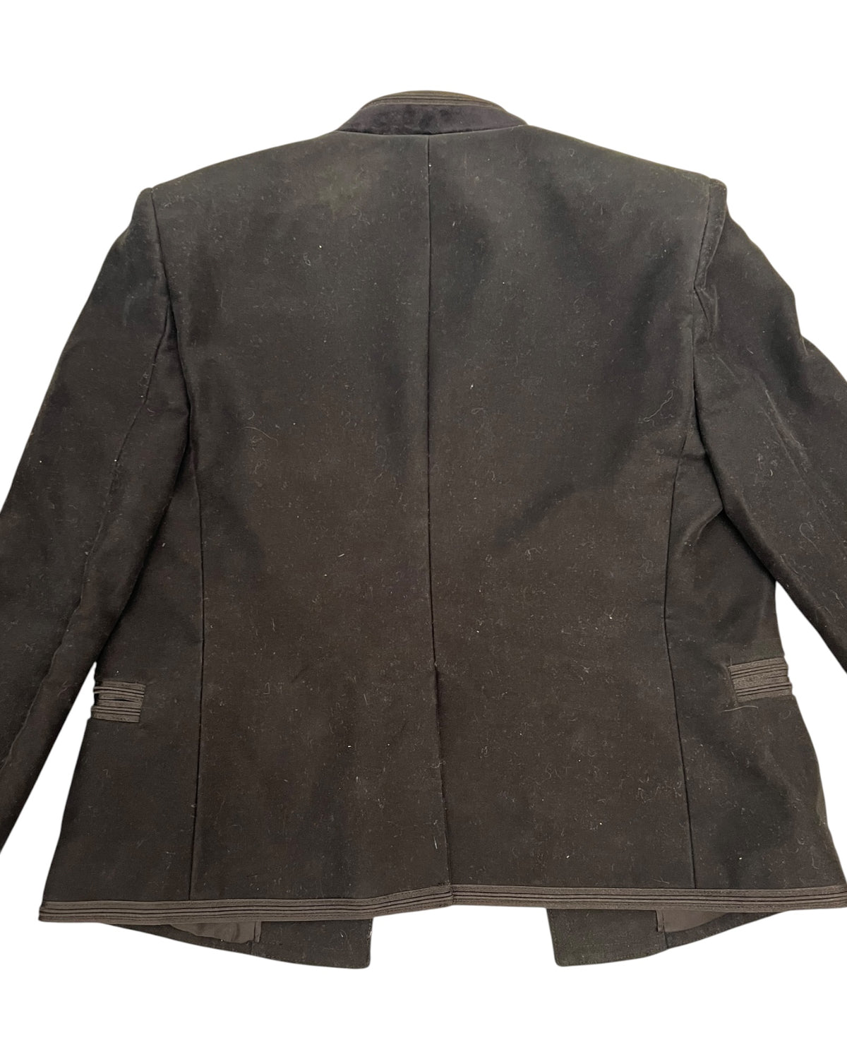 Saint Laurent Black Moleskin Military Jacket – Size 40