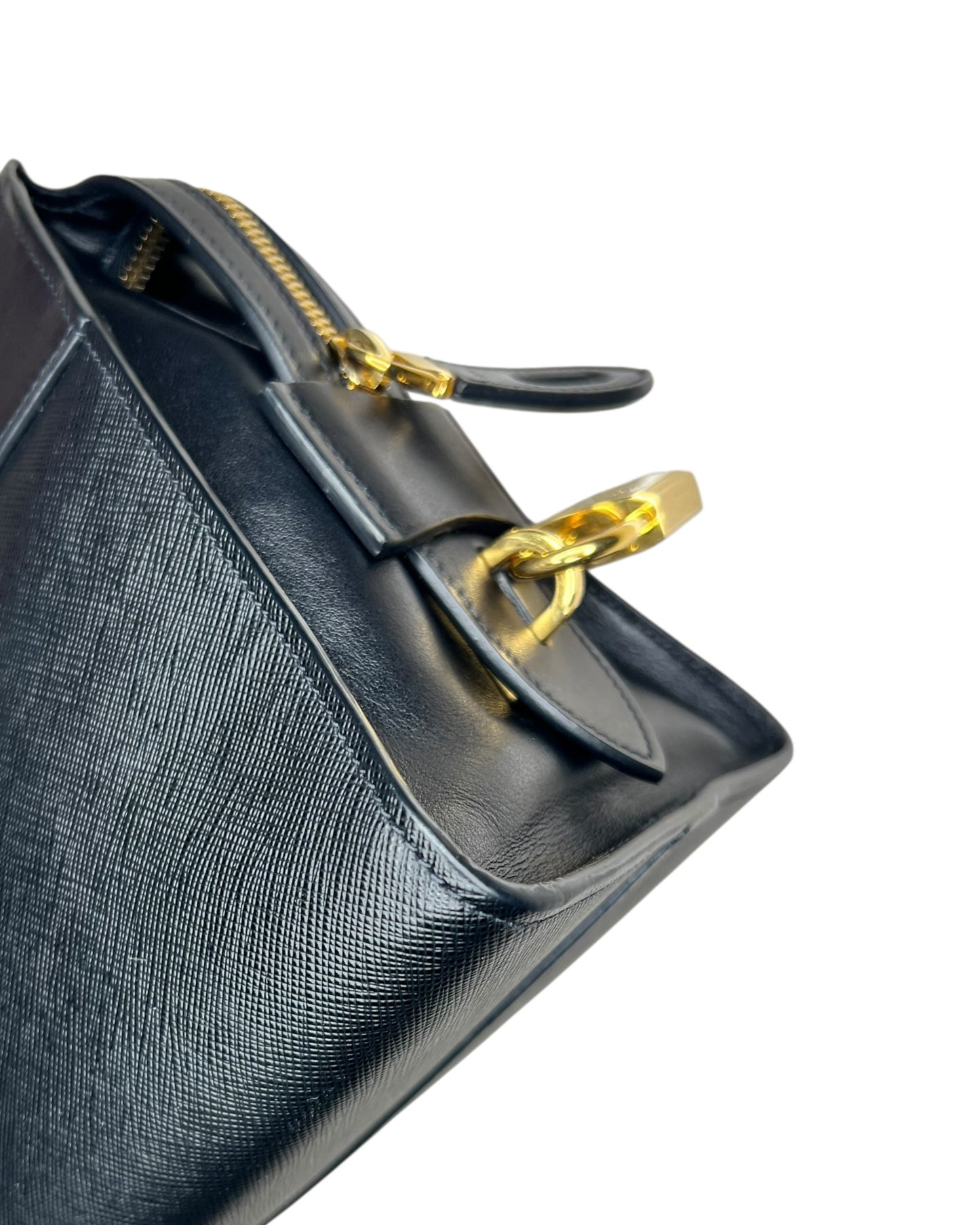 Prada Saffiano City Tote Bag – Black (Nero) - The Luxury Savvy
