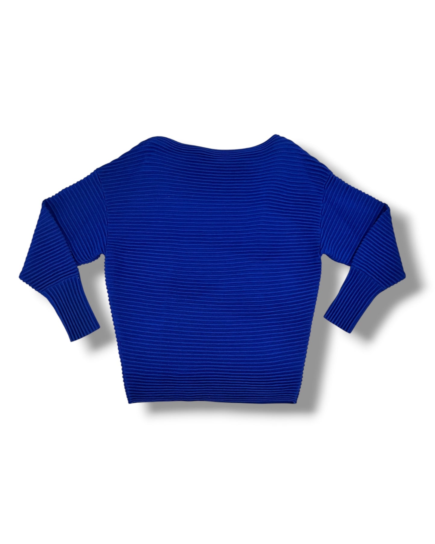 Victoria, Victoria Beckham Ribbed Wool Jumper – Cobalt Blue – Size M