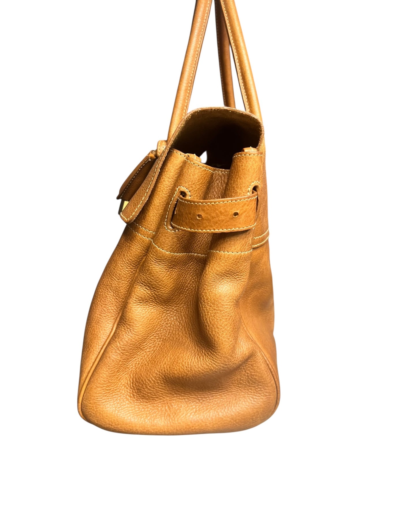 Mulberry Bayswater Small Classic Grain Leather Bag in Oak - The Luxury Savvy