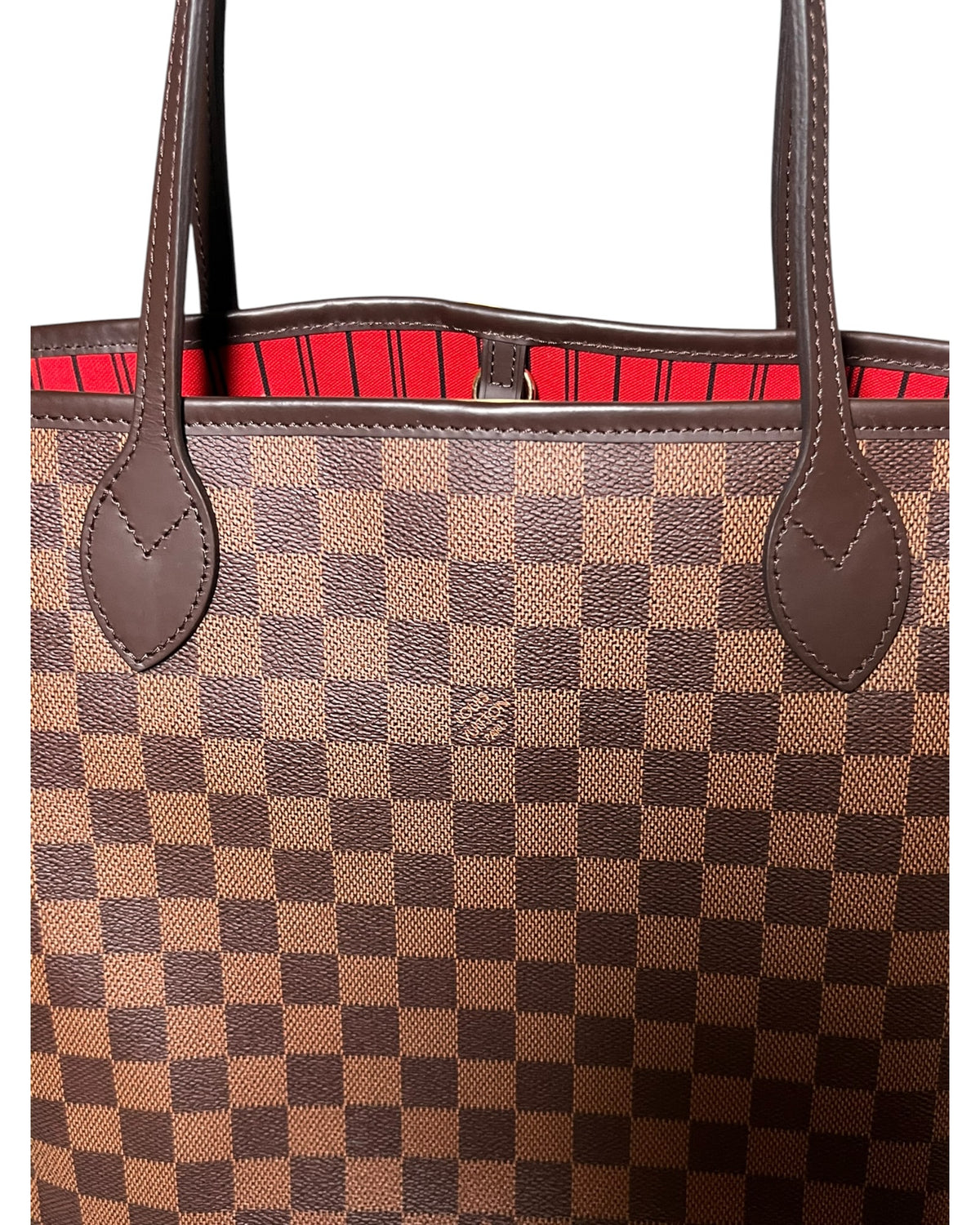 Louis Vuitton Neverfull MM Damier Ebene Canvas Tote Bag