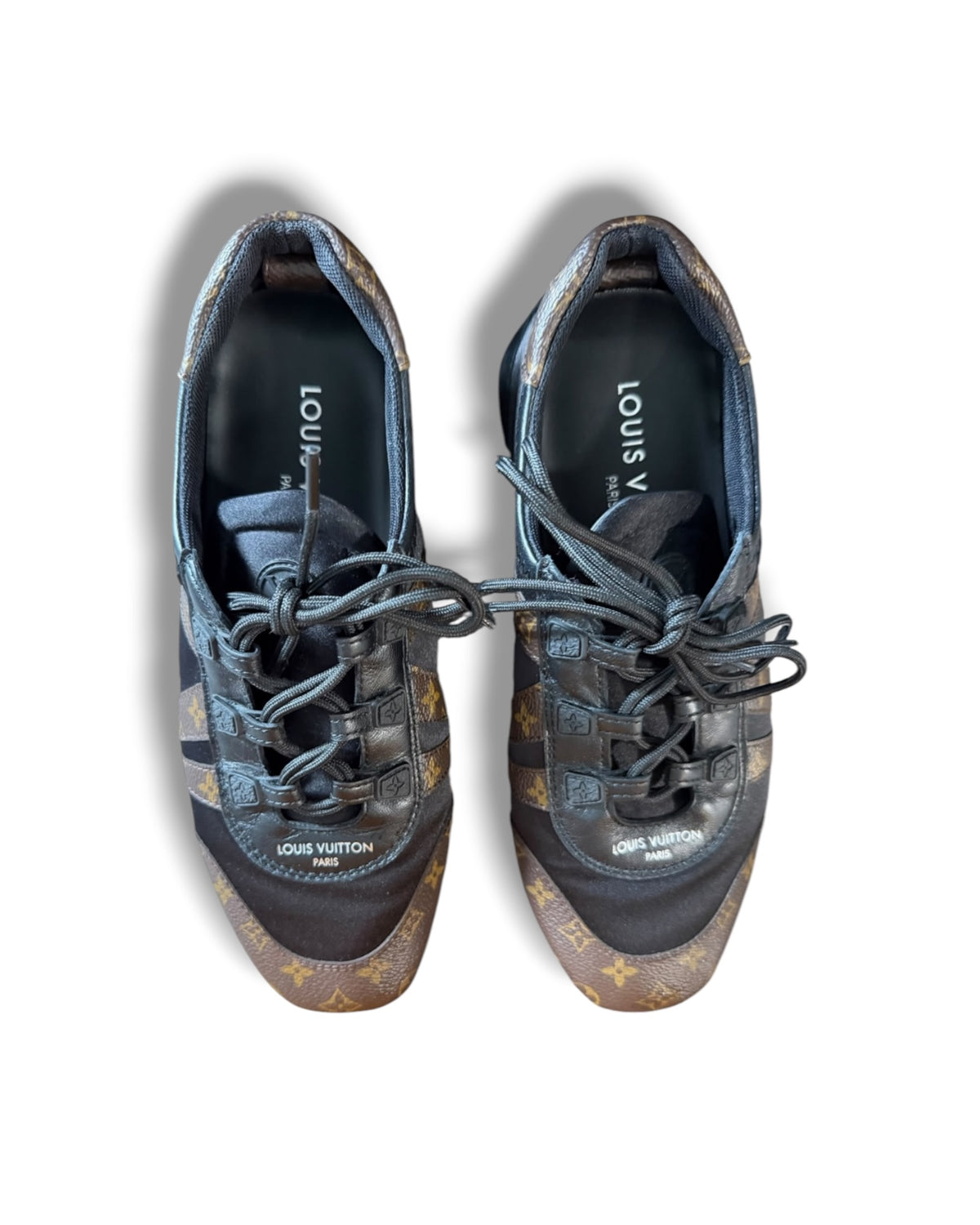 Louis Vuitton Monogram Trainers – Brown & Black – Size 37.5