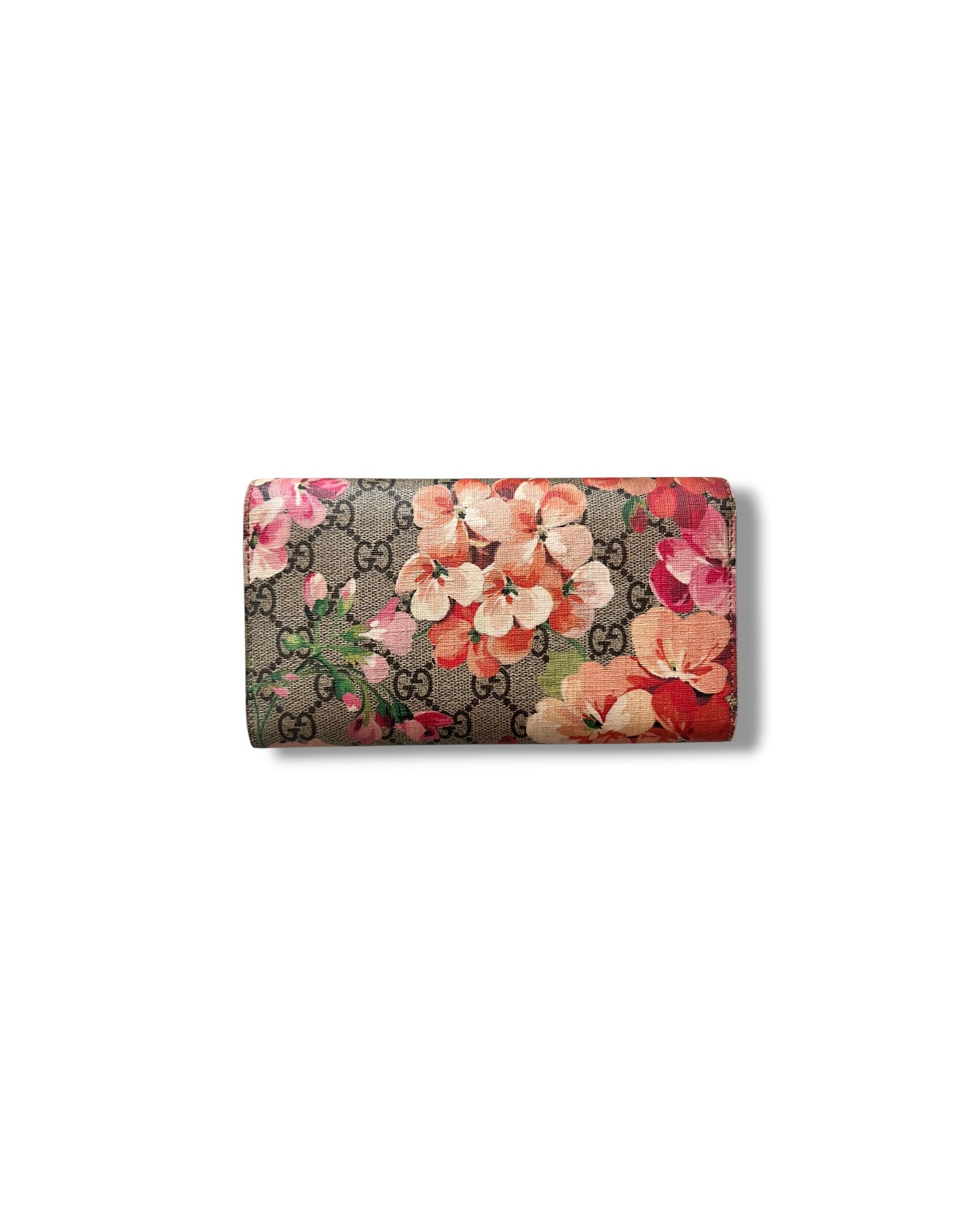 Gucci Blooms GG Supreme Continental Wallet - The Luxury Savvy