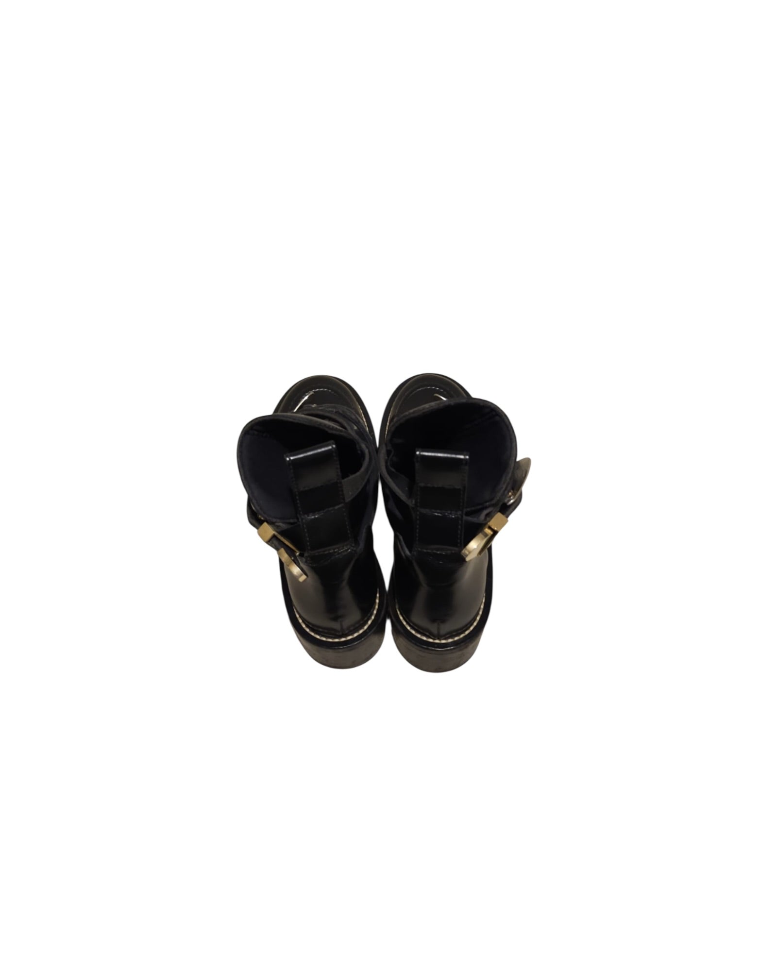 Balenciaga Ceinture Biker Boots | Black | Size 38 - The Luxury Savvy