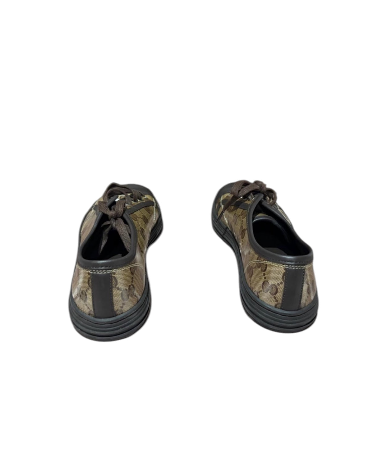 Gucci GG Canvas Low-Top Trainers – Beige/Ebony/Cocoa