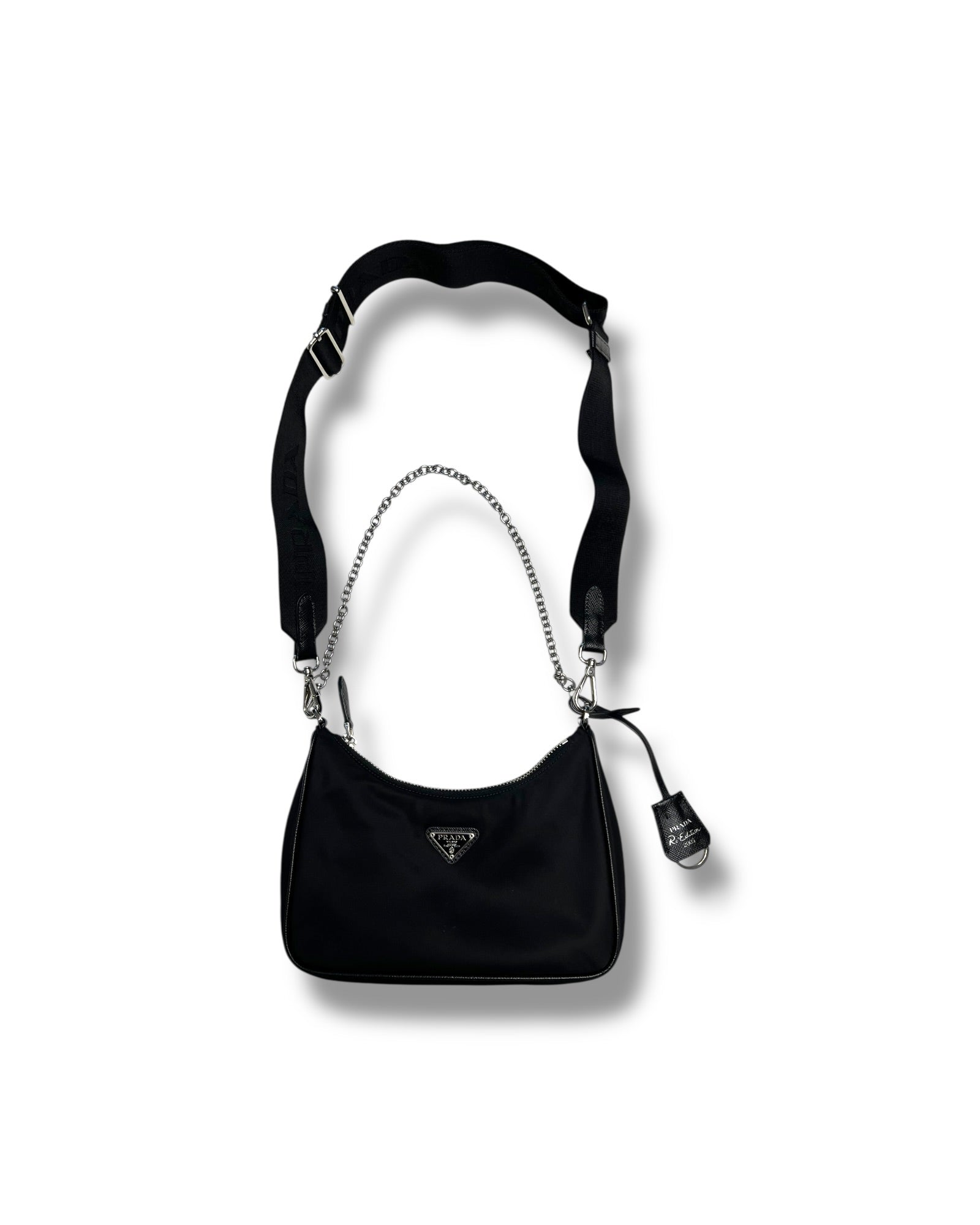 Prada Re-Edition 2005 Re-Nylon Shoulder Bag Black (Pre-Owned) - The Luxury Savvy