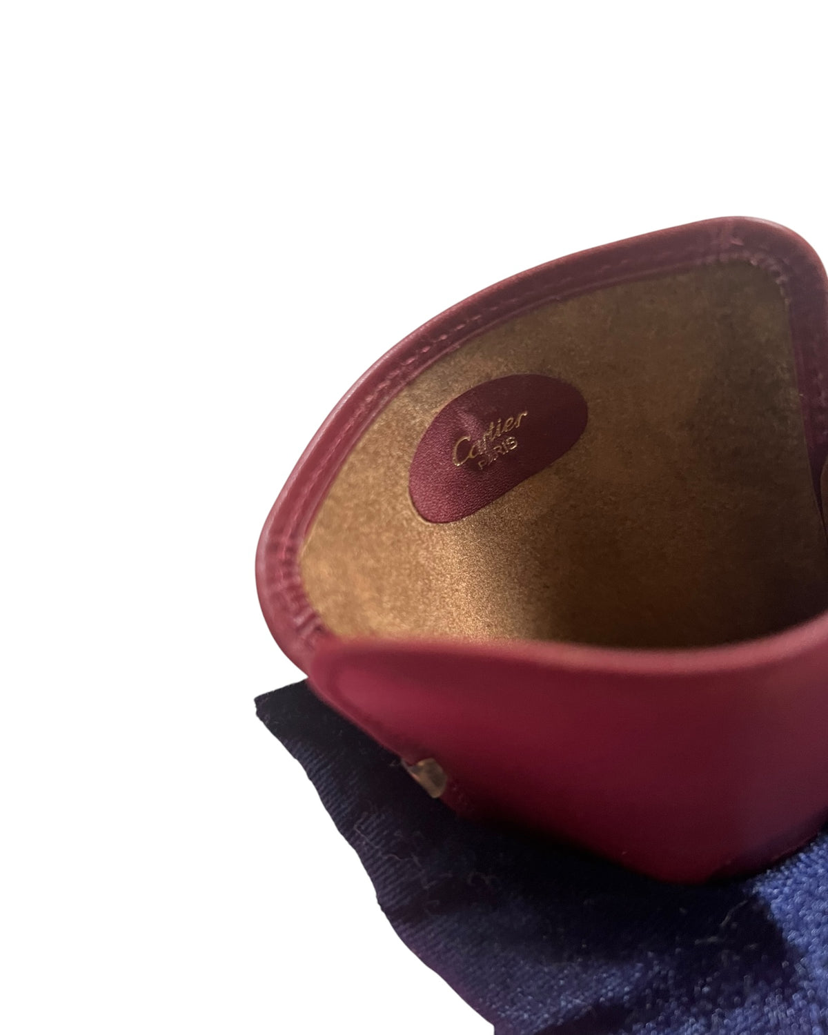 Cartier Vintage Leather Glasses Case Pouch