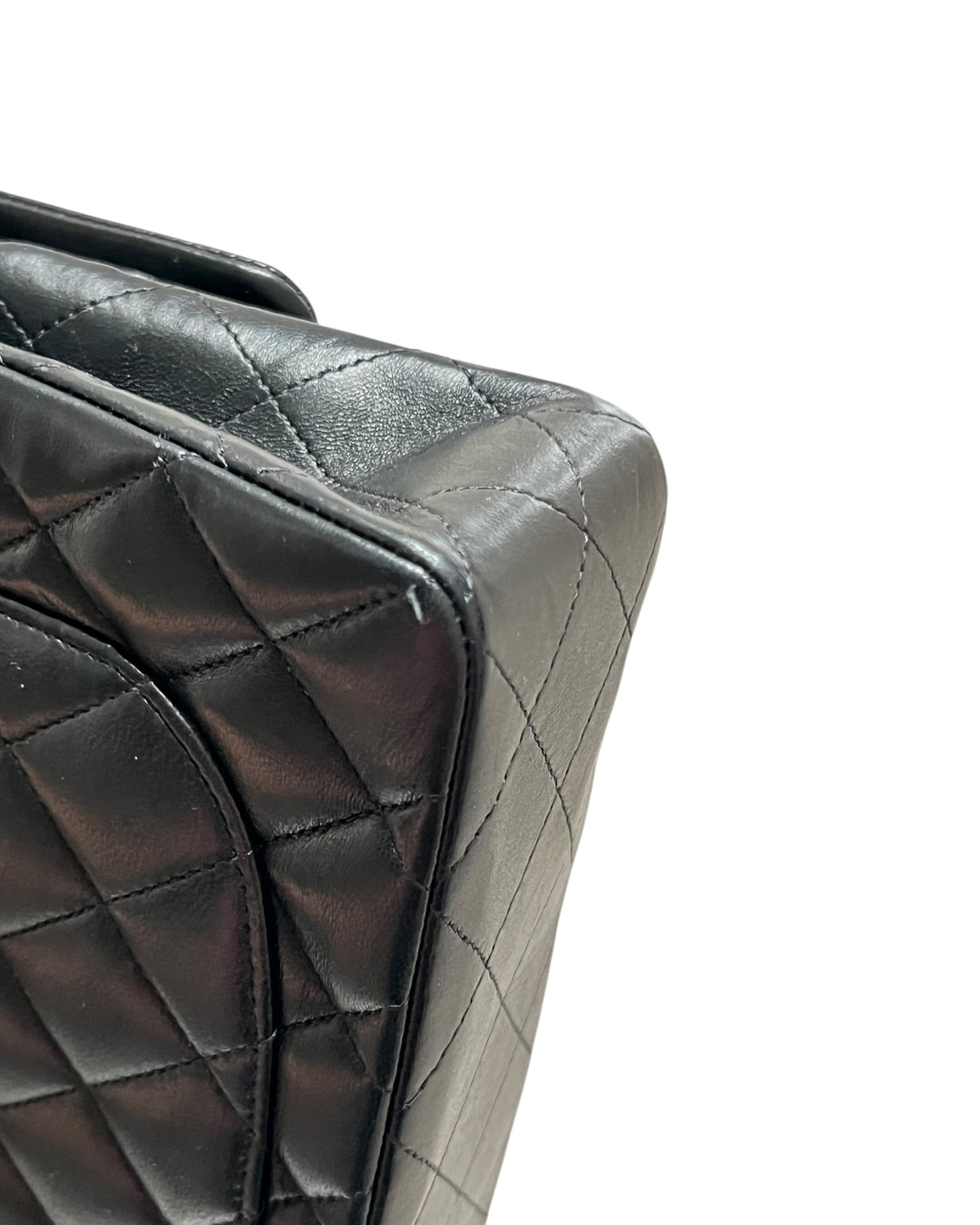 Chanel Small Classic Flap Black Lambskin Silver Tone Hardware