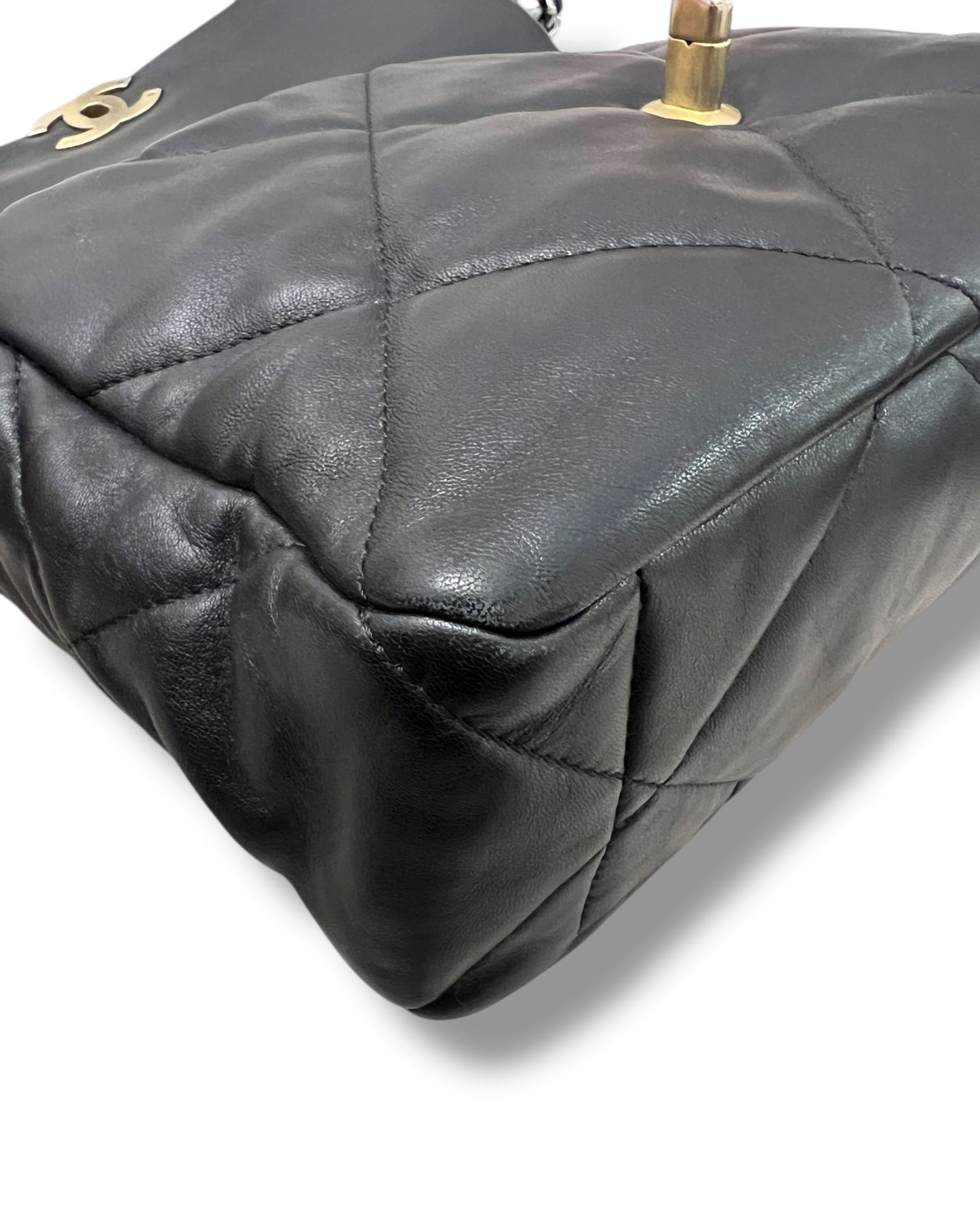 Chanel 19 Large Flap Bag – Black Lambskin, Mixed Hardware – (22P Collection)