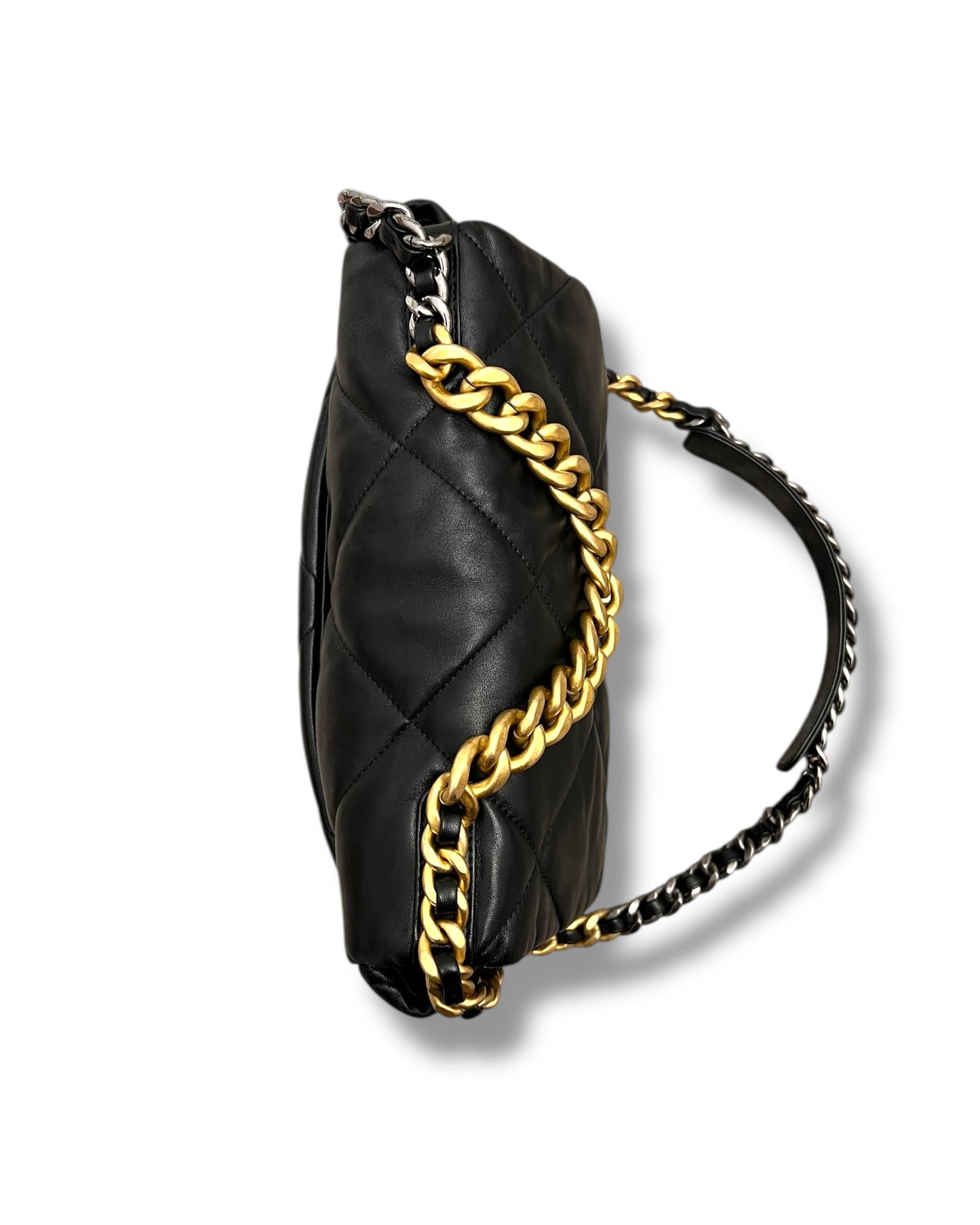 Chanel 19 Large Flap Bag – Black Lambskin, Mixed Hardware – (22P Collection)