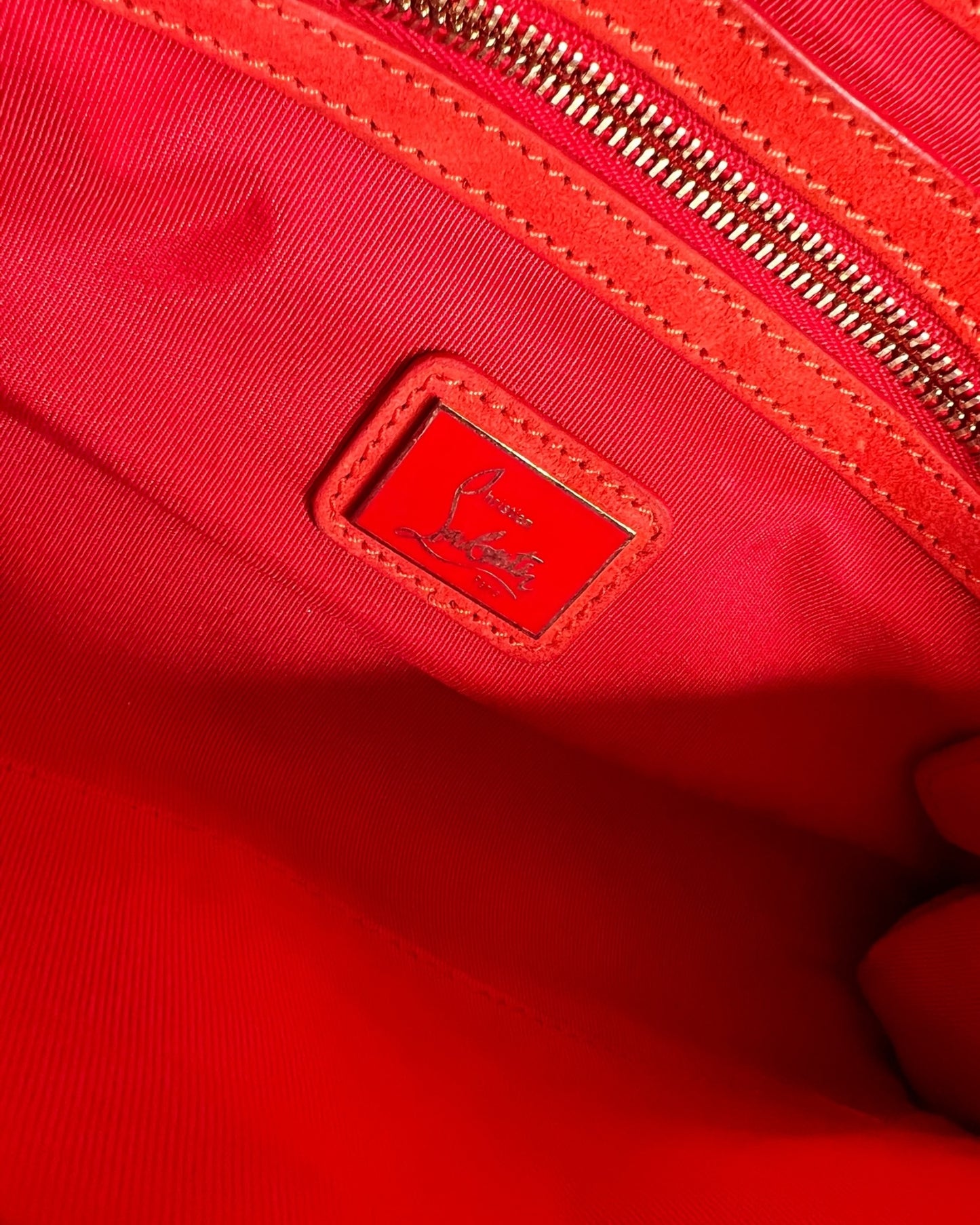 Christian Louboutin Riviera Clutch – Red Patent Calf