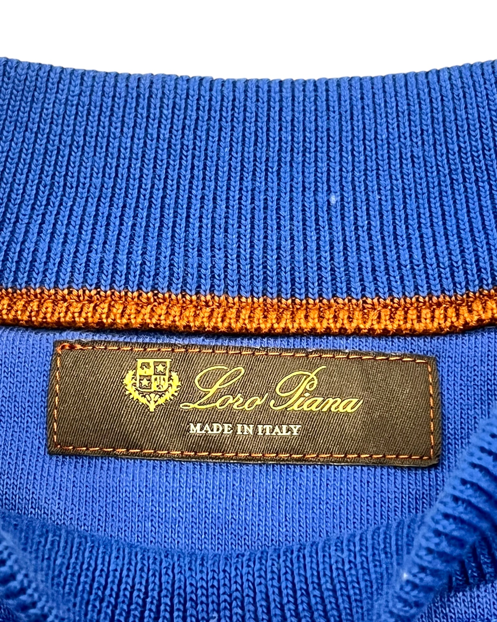 Loro Piana Royal Blue Cotton Sweatshirt – Size M - The Luxury Savvy