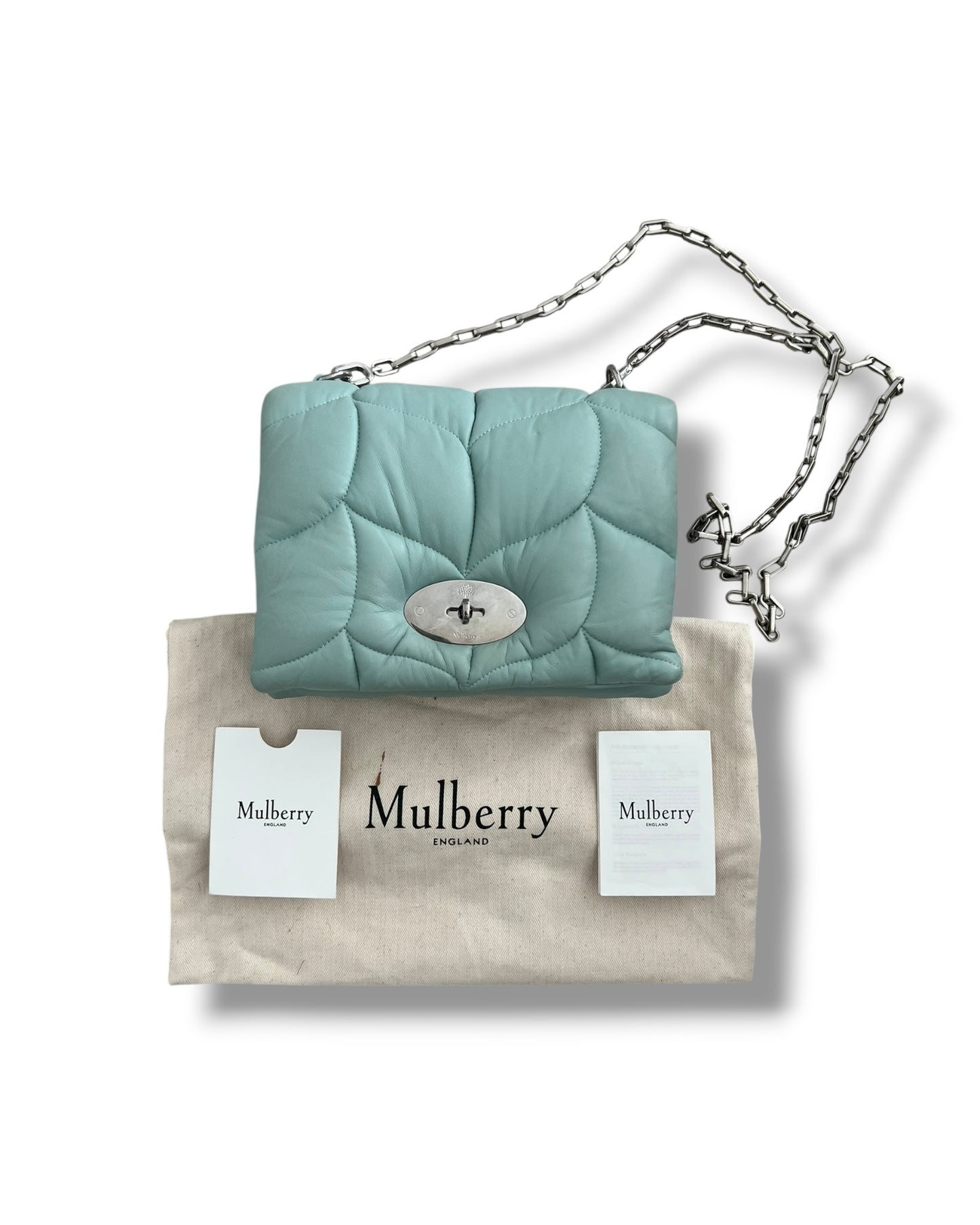 Mulberry Softie Bag - Nappa Leather - Light Blue - The Luxury Savvy