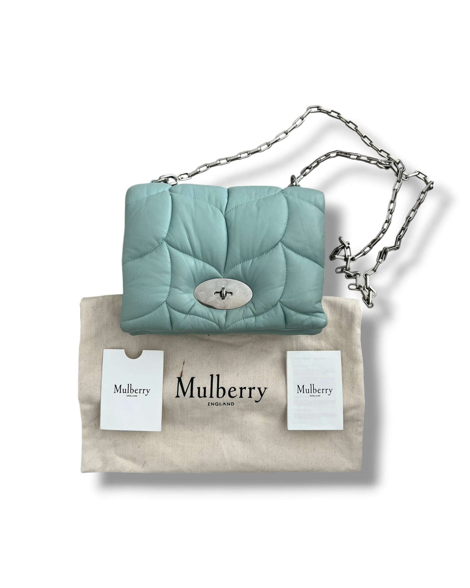 Mulberry Softie Bag - Nappa Leather - Light Blue - The Luxury Savvy