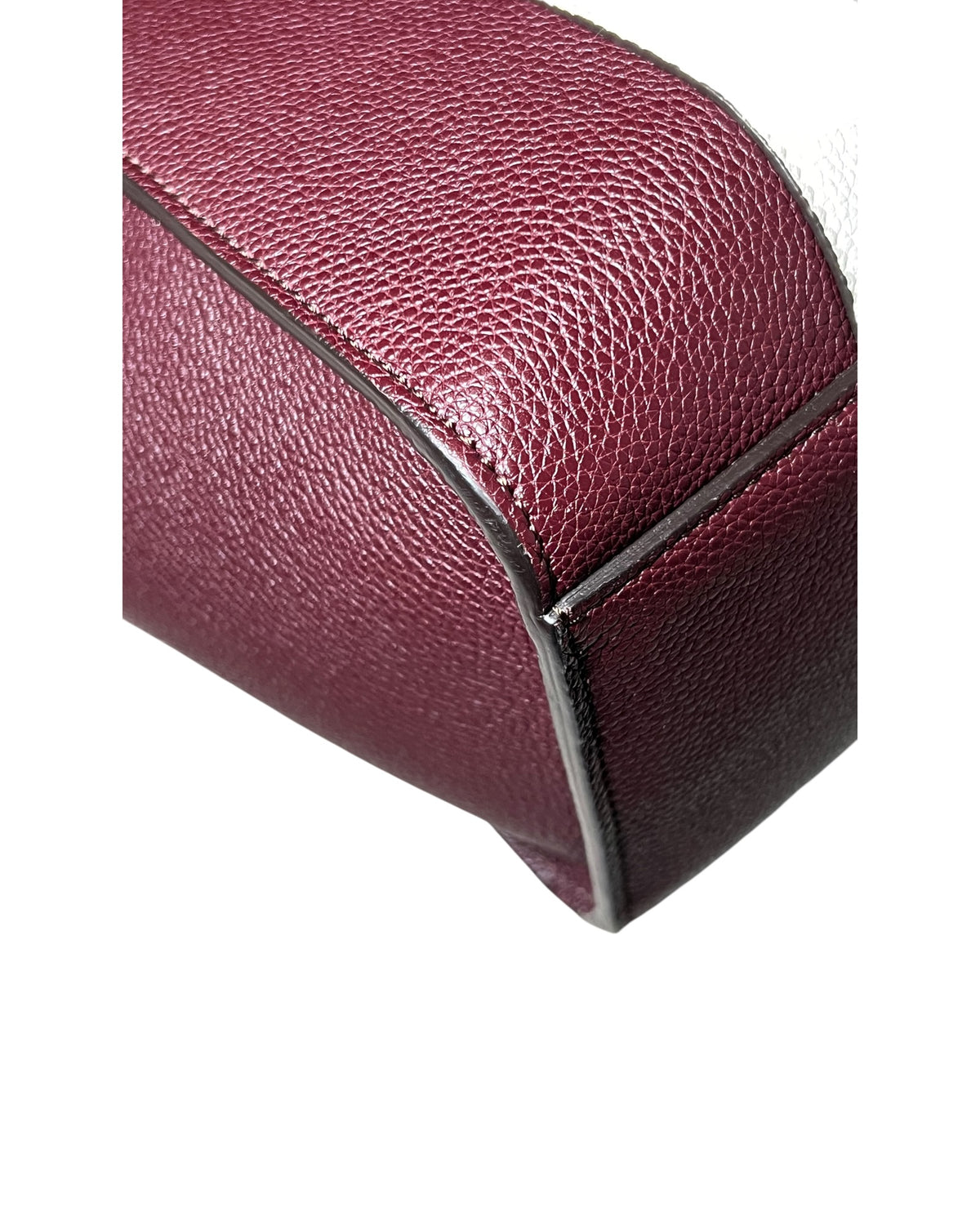 Mulberry College Stripe Tote Burgundy