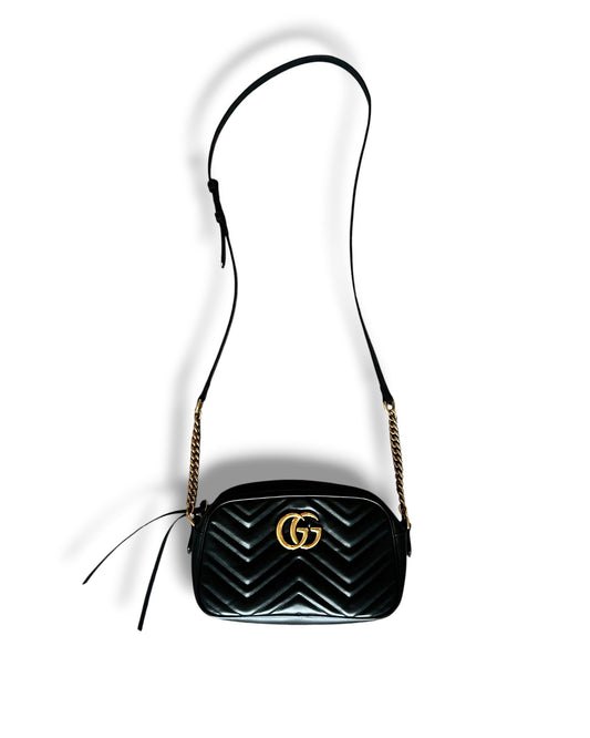 Gucci GG Marmont Small Camera Bag - Black