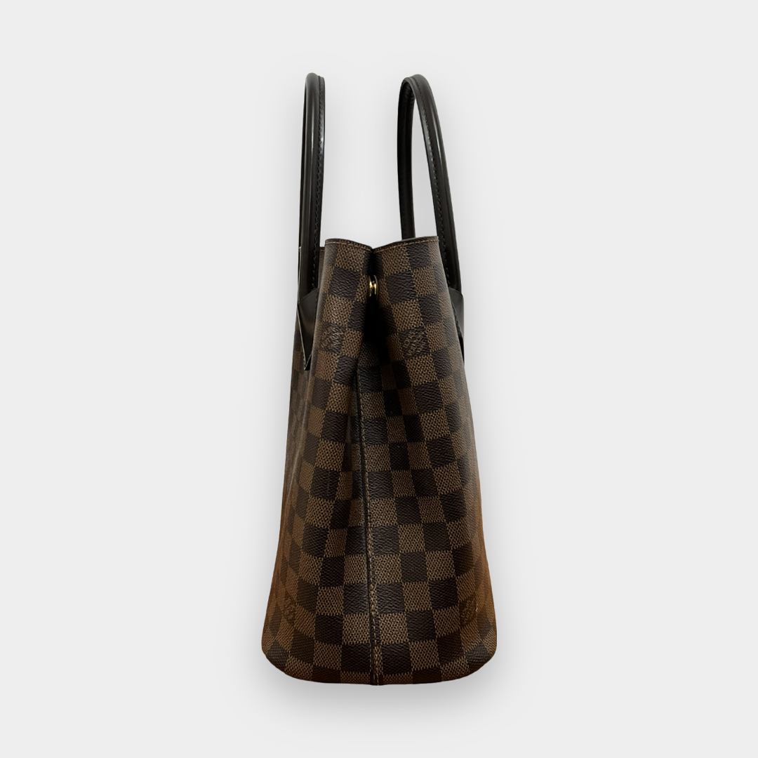 LOUIS VUITTON KENSINGTON DAMIER EBENE TOTE - The Luxury Savvy