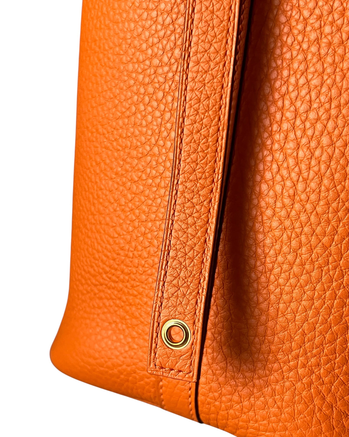 Hermès Picotin 18 Orange H Taurillon Clemence Gold Hardware