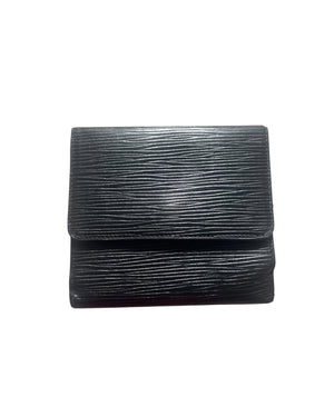 Louis Vuitton Vintage Compact Wallet – Black Épi Leather