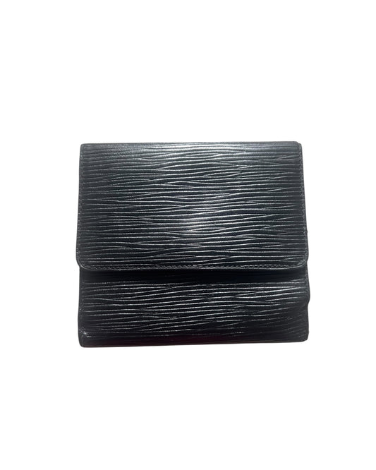 Louis Vuitton Vintage Compact Wallet – Black Épi Leather