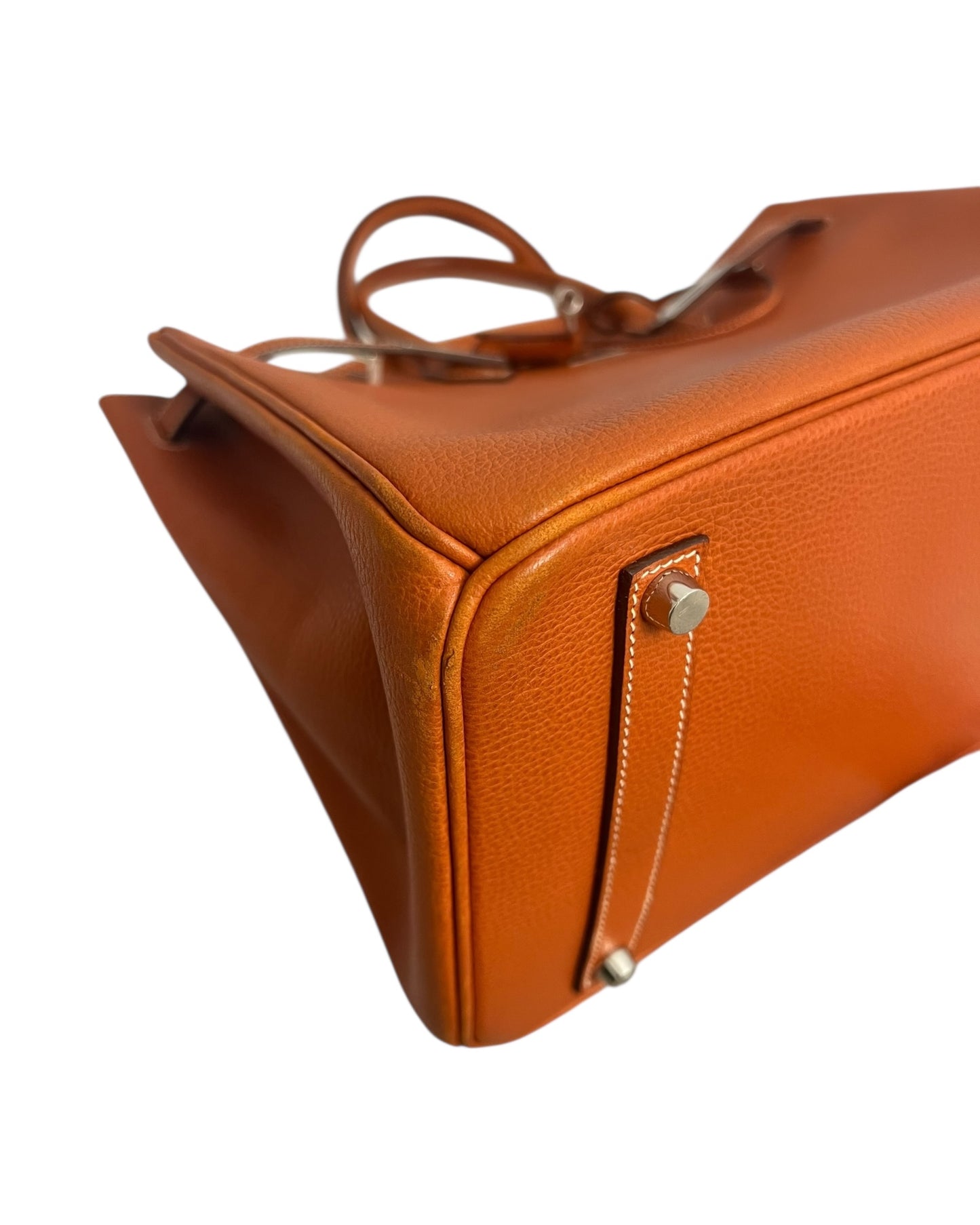 Hermès Birkin 35 Brique Togo with Palladium Hardware (2006) – Full Set