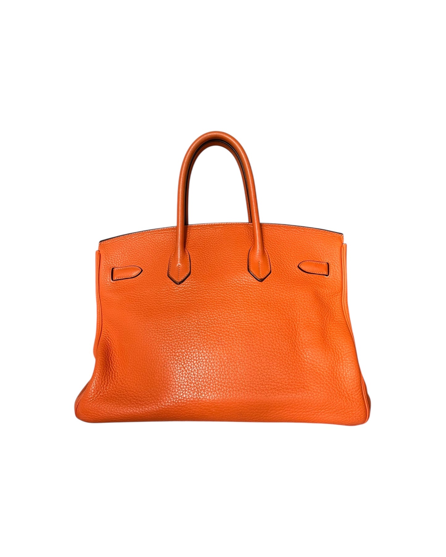 Hermès Birkin 35 Orange Clemence Leather | Very Good Pre-Owned Condition - The Luxury Savvy