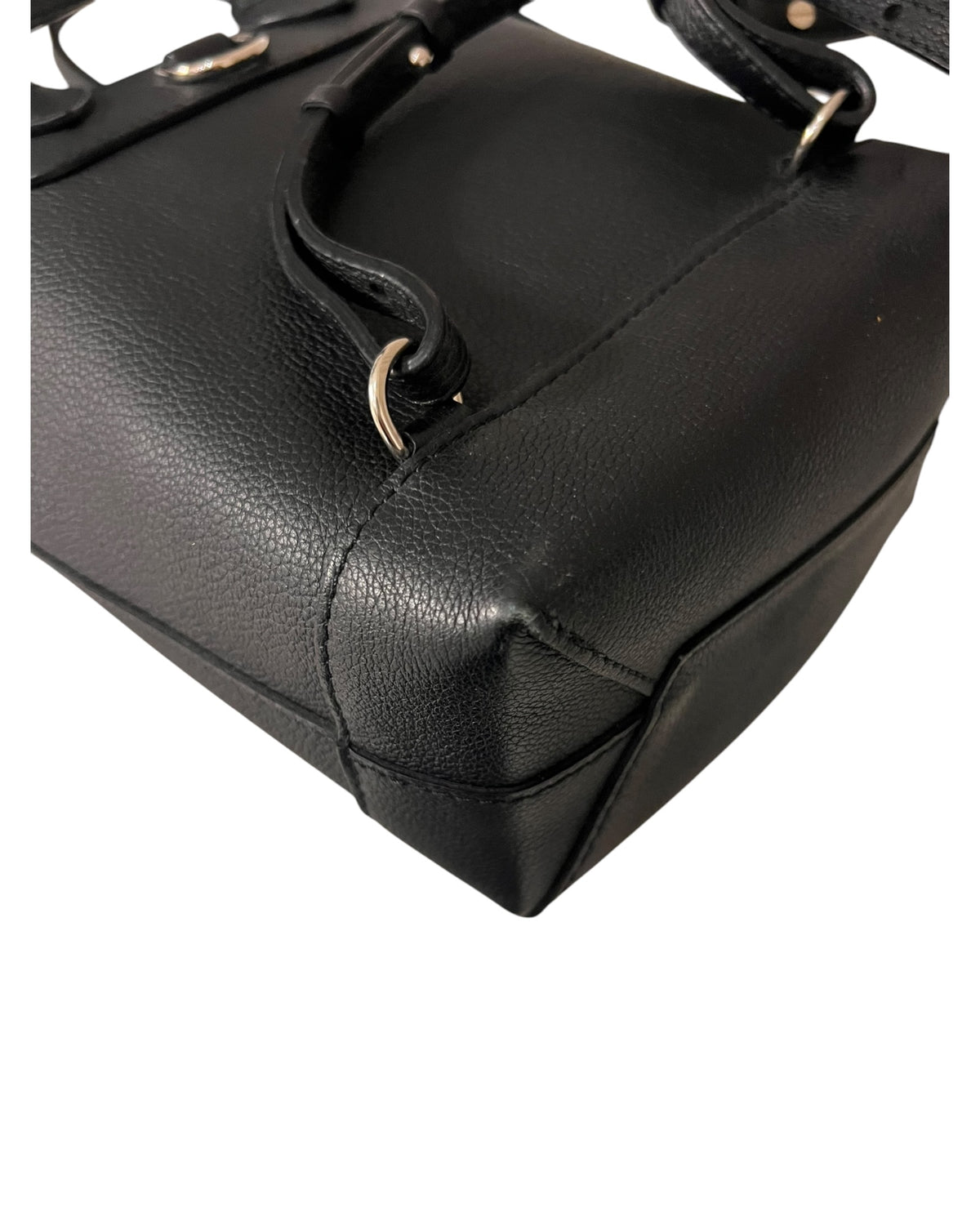 Louis Vuitton Lockme Backpack Black Leather Silver-Tone Hardware