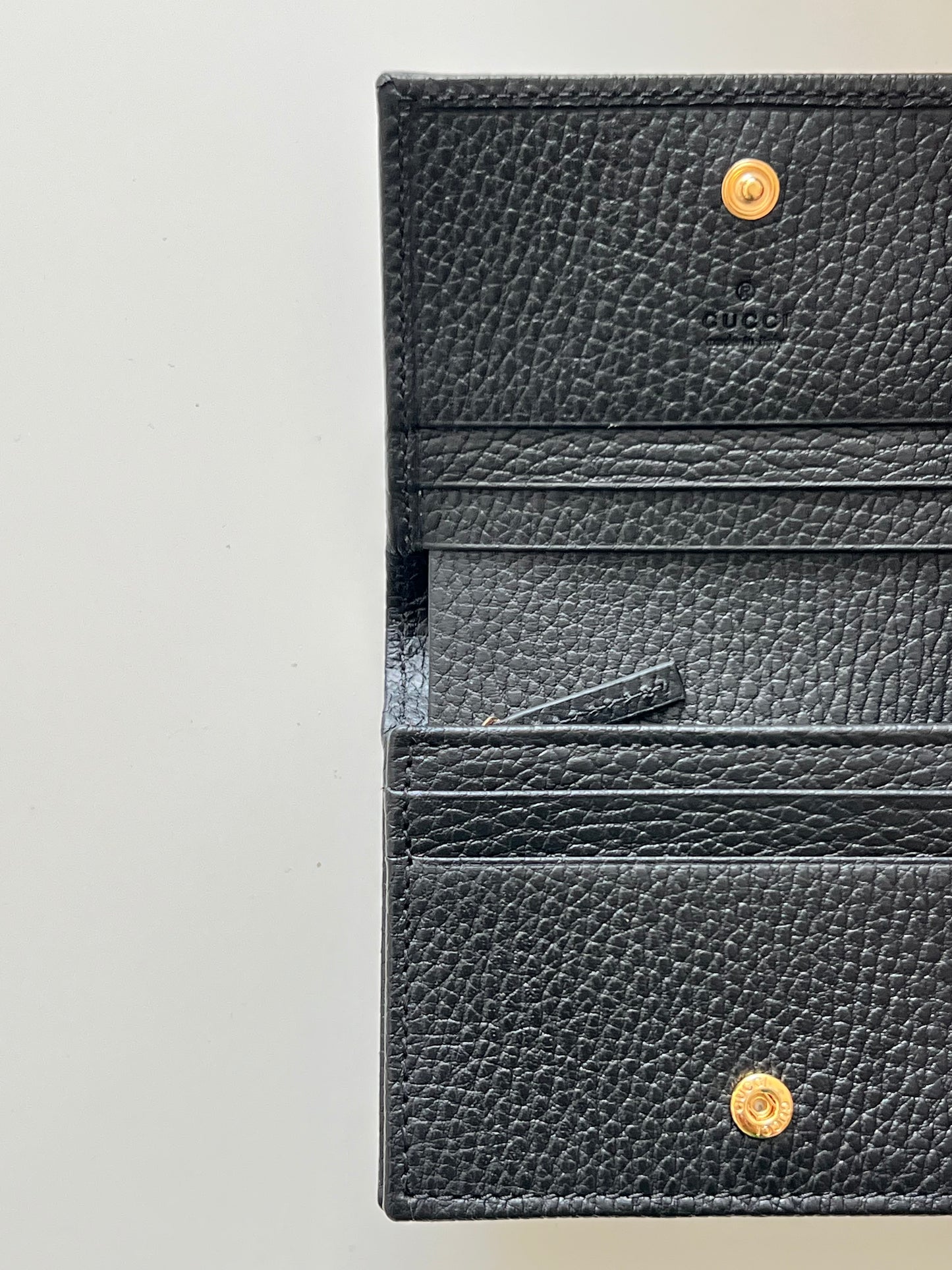Gucci Marmont Wallet – Black Leather