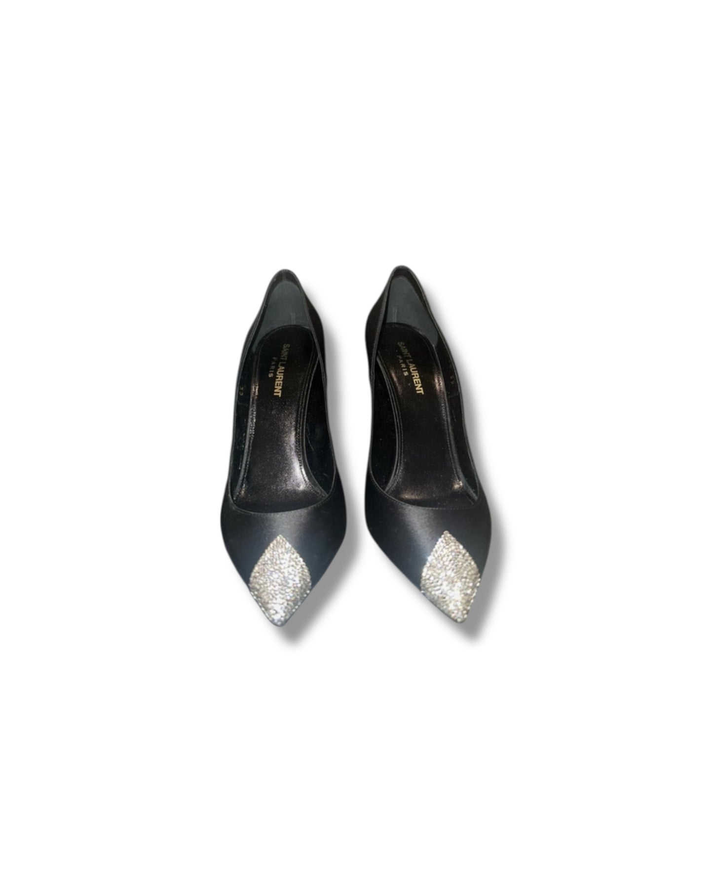 Saint Laurent Crystal-Embellished Pumps – Size 39