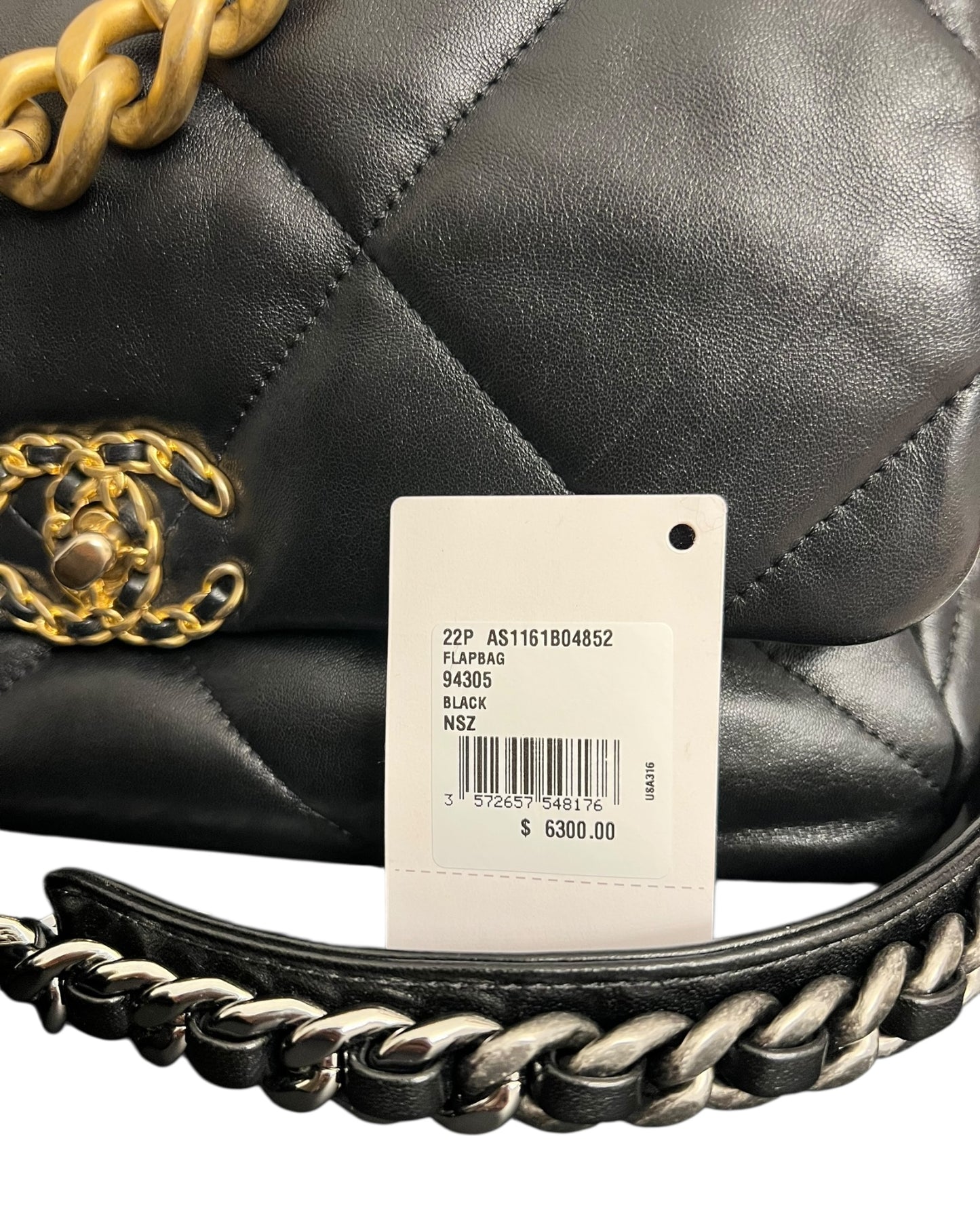 Chanel 19 Large Flap Bag – Black Lambskin, Mixed Hardware – (22P Collection)