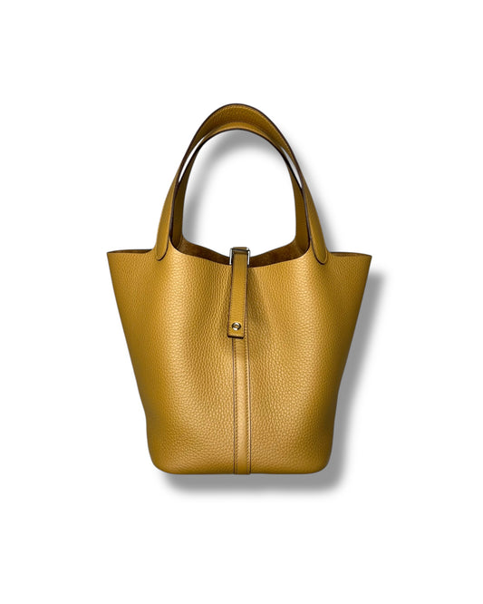 Hermès Picotin 22 – Biscuit, Palladium Hardware – Full Set (K Stamp)