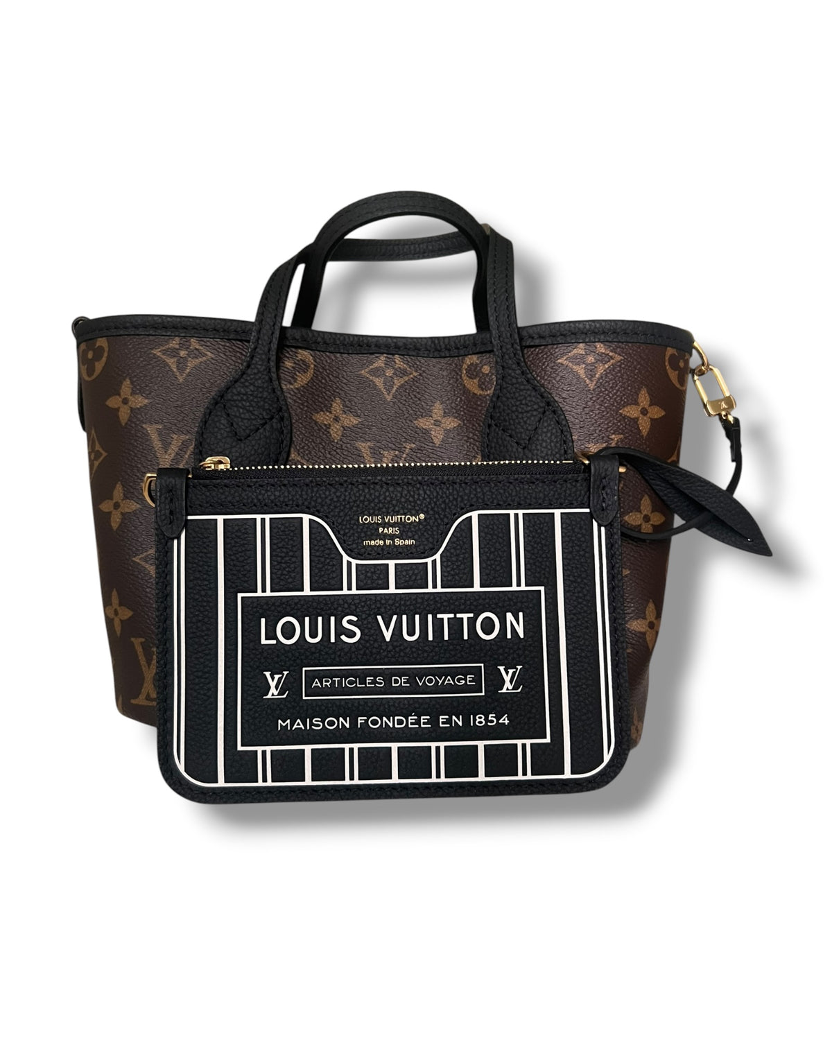 Louis Vuitton Neverfull Bandoulière Inside Out BB – Monogram / Black