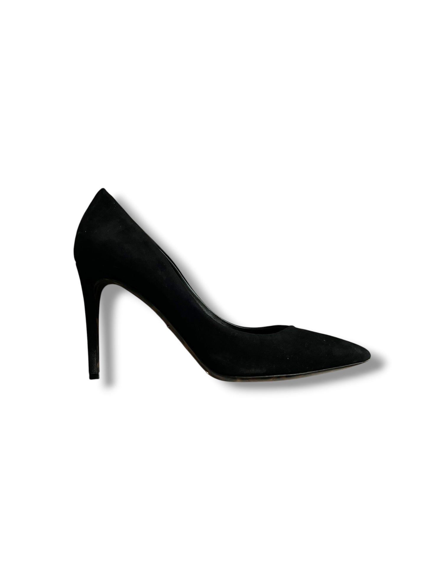 Dolce & Gabbana Black Suede Kate Pointed-Toe Pumps – Size 37