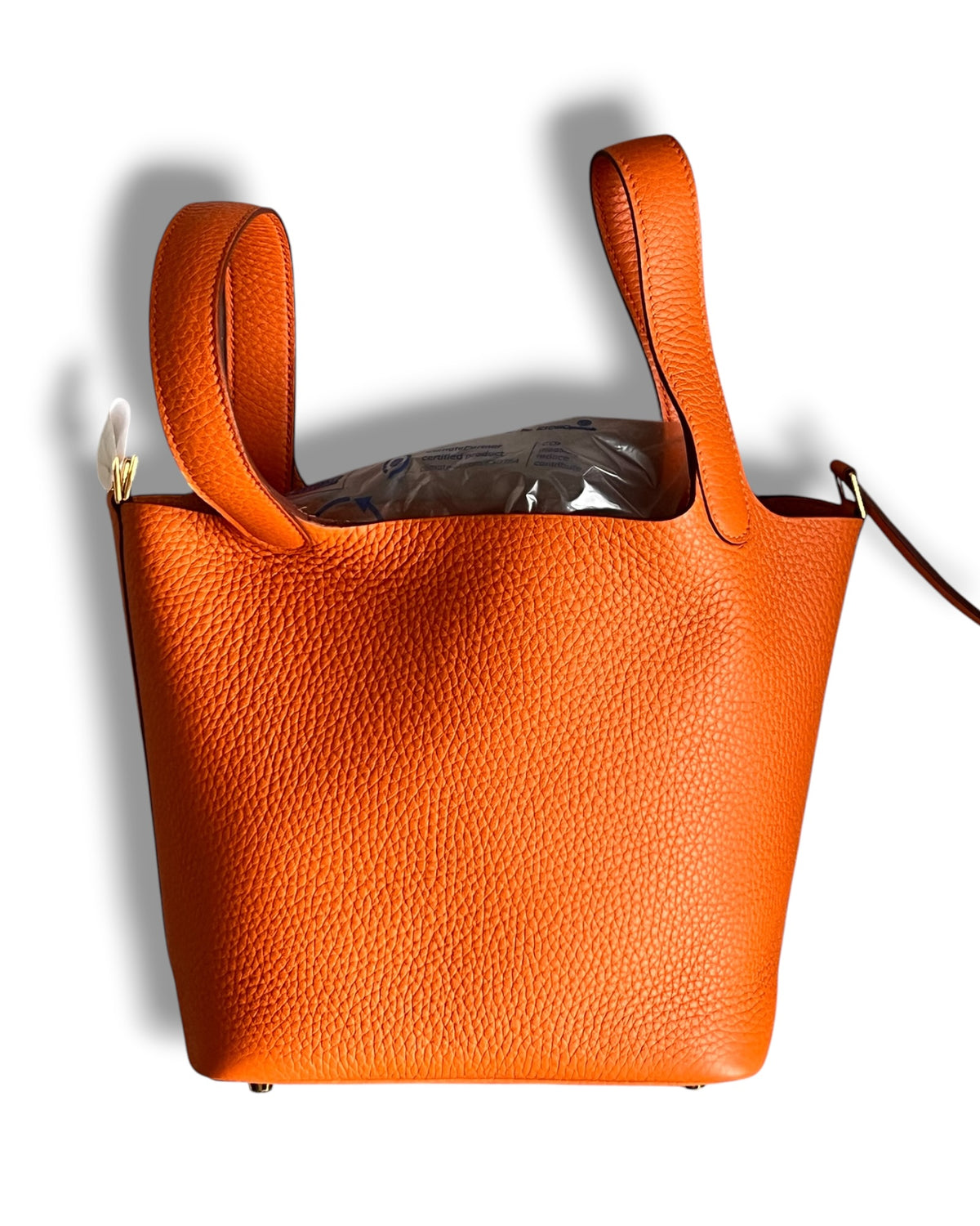 Hermès Picotin 18 Orange H Taurillon Clemence Gold Hardware